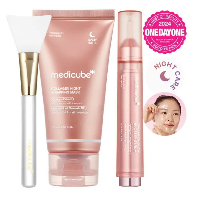 medicube-glazed-milk-duo-viral-skincare-set-with-hydrating-cleanser-and-moisturi image 1