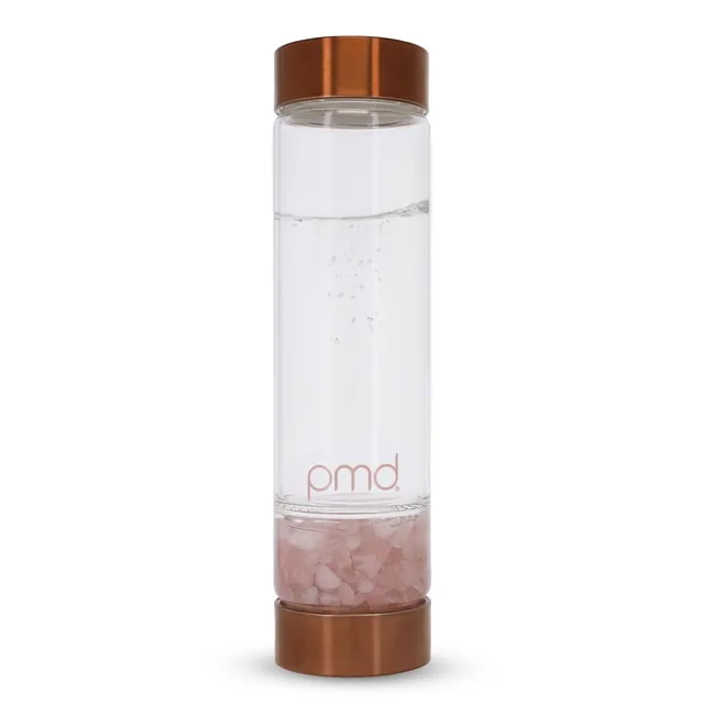 pmd-beauty-pmd-aqua-water-bottle-16-2-oz-bpa-free-with-rose-quartz-crystals image 1