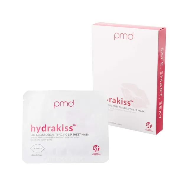 pmd-hydrakiss-bio-cellulose-anti-aging-lip-sheet-masks-10-count image 1