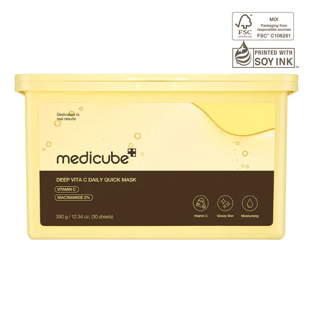 medicube-deep-vita-c-daily-quick-masks-brightening-sheet-masks-30-sheets image 1