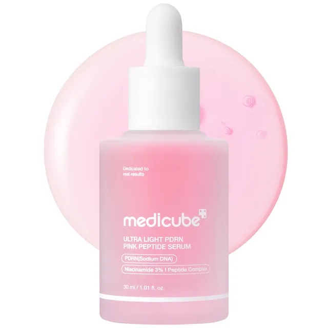 medicube-ultra-light-pdrn-pink-peptide-serum-lightweight-hydrating-serum-with-sa image 1
