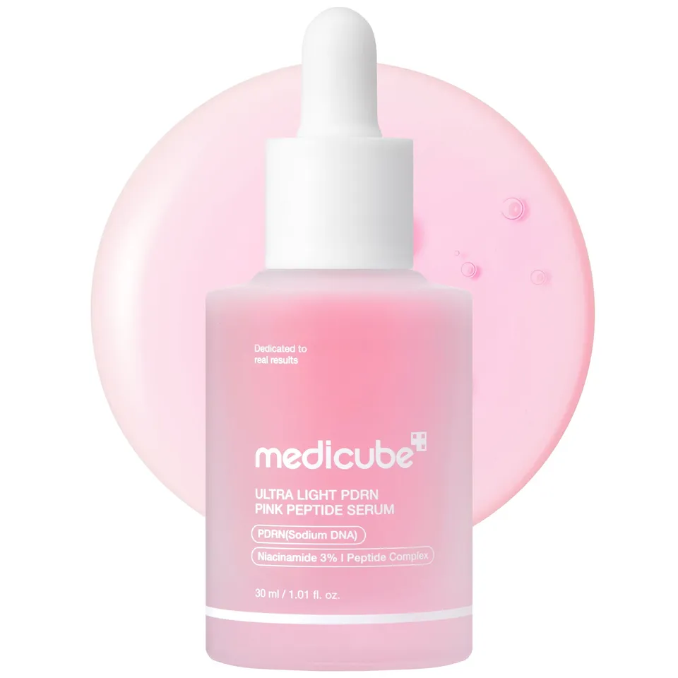 medicube-ultra-light-pdrn-pink-peptide-serum-lightweight-hydrating-serum-with-sa image 1