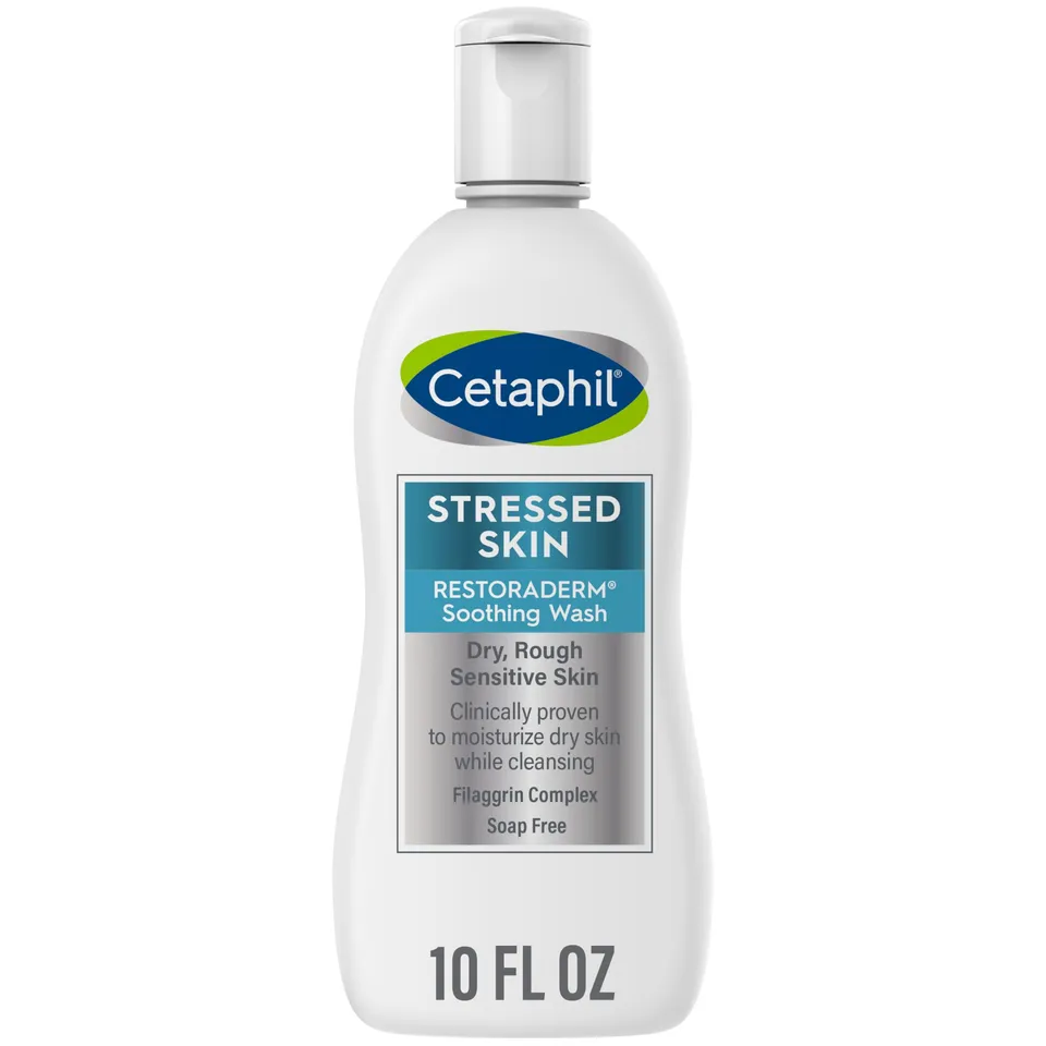 cetaphil-restoraderm-soothing-wash-10-fl-oz-for-dry-stressed-skin image 1