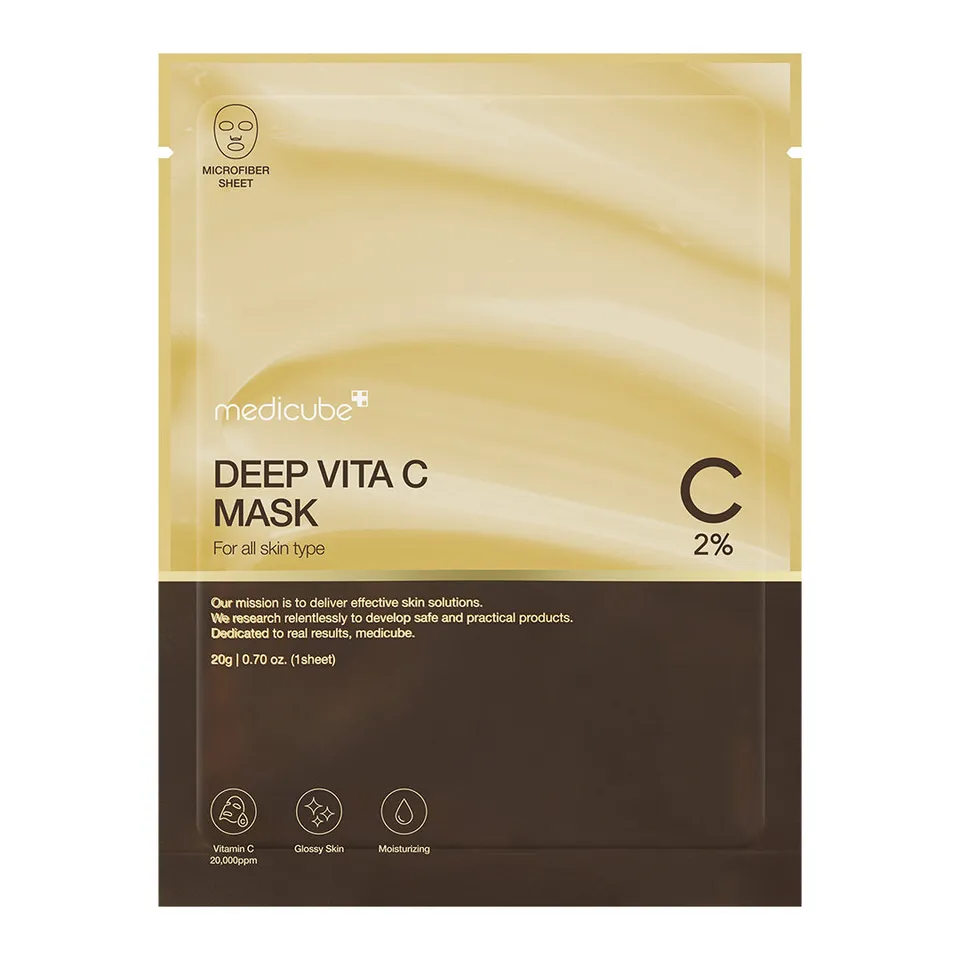 medicube-deep-vita-c-mask-2-sheets-pure-vitamin-c-brightening-sheet-mask image 1