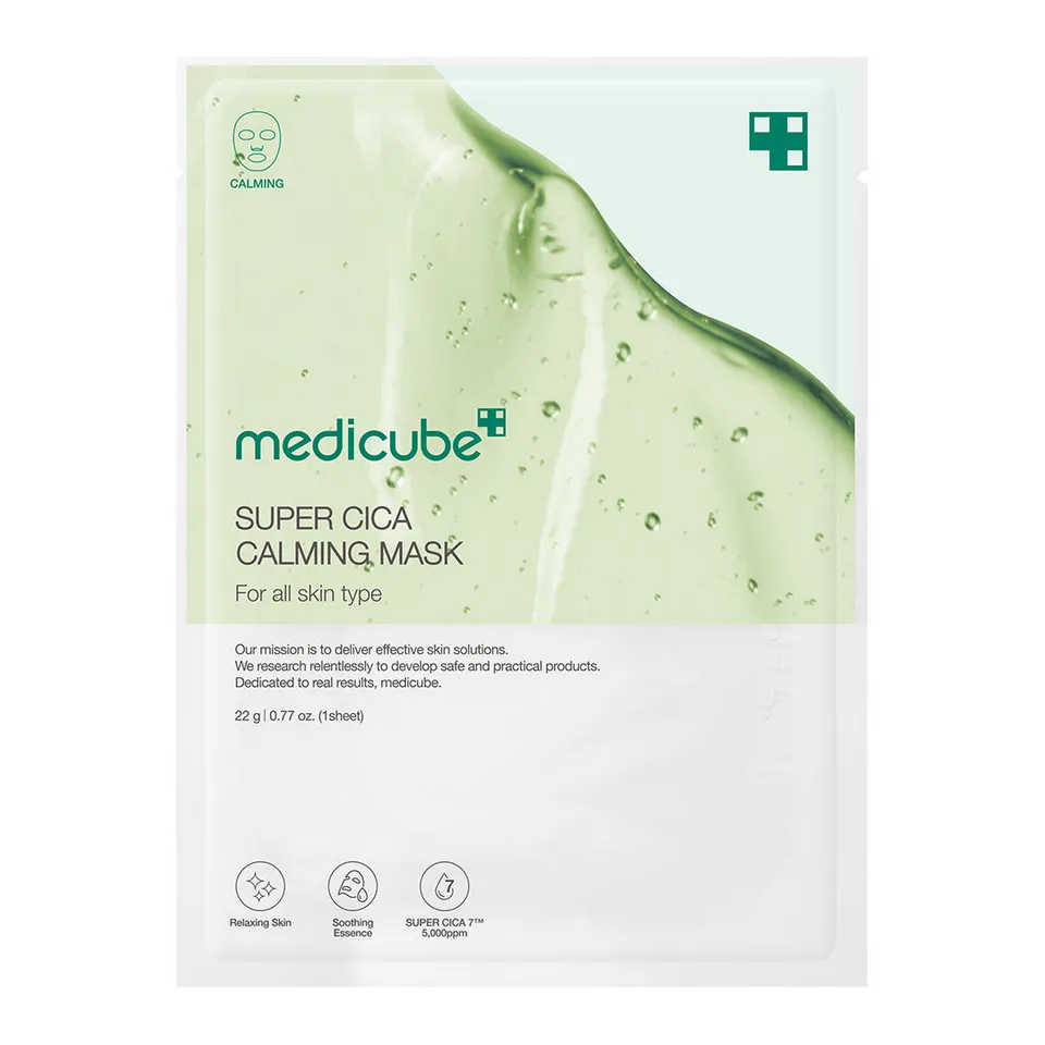 medicube-super-cica-calming-mask-centella-asiatica-tea-tree-soothing-sheet-mask- image 1