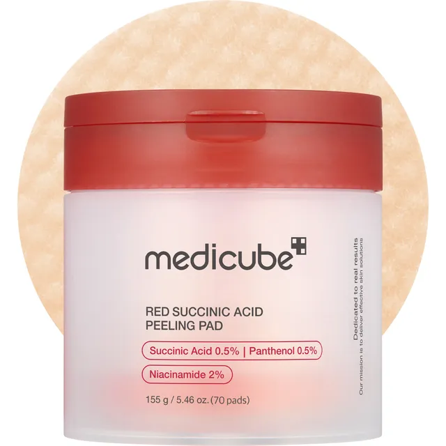 medicube-red-succinic-acid-panthenol-pads-70-pads-acne-care-toner-pads-with-niac image 1
