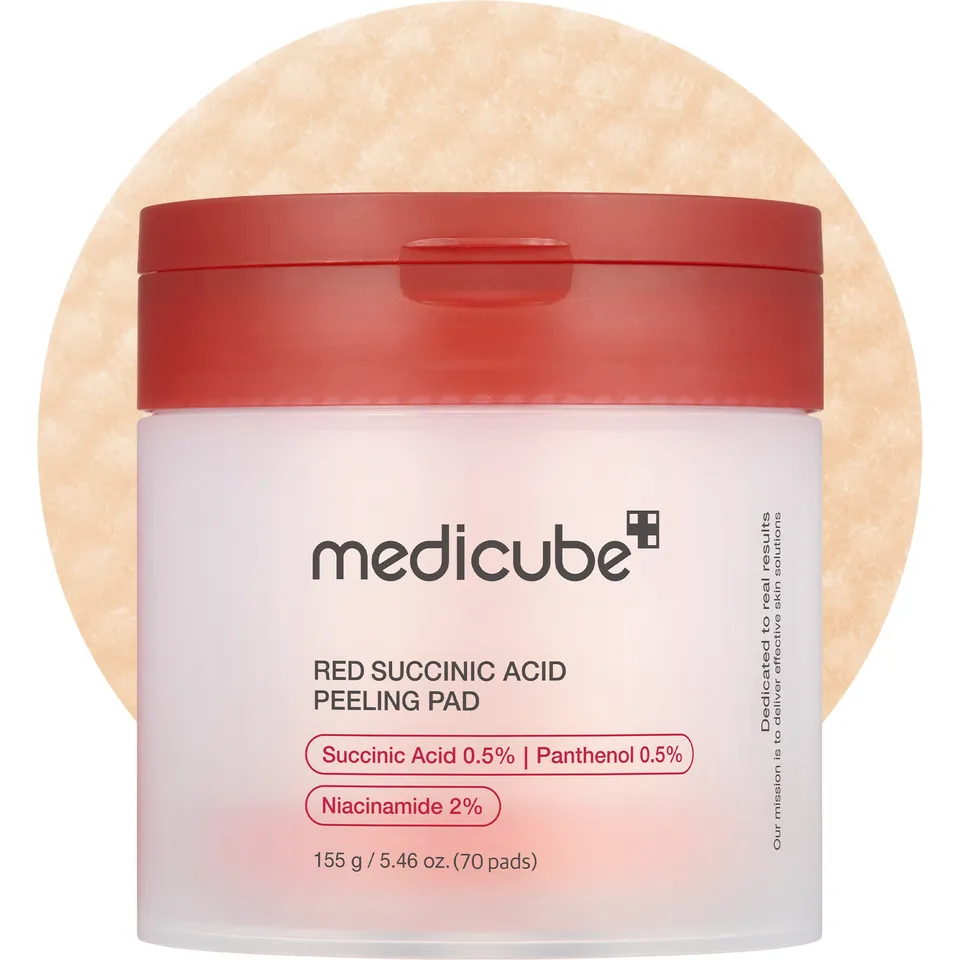 medicube-red-succinic-acid-panthenol-pads-70-pads-acne-care-toner-pads-with-niac image 1