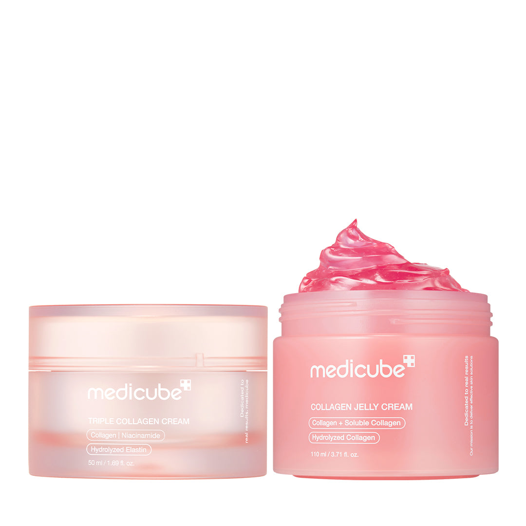 medicube-collagen-swirl-duo-customizable-collagen-cream-set-with-niacinamide-jel image 1