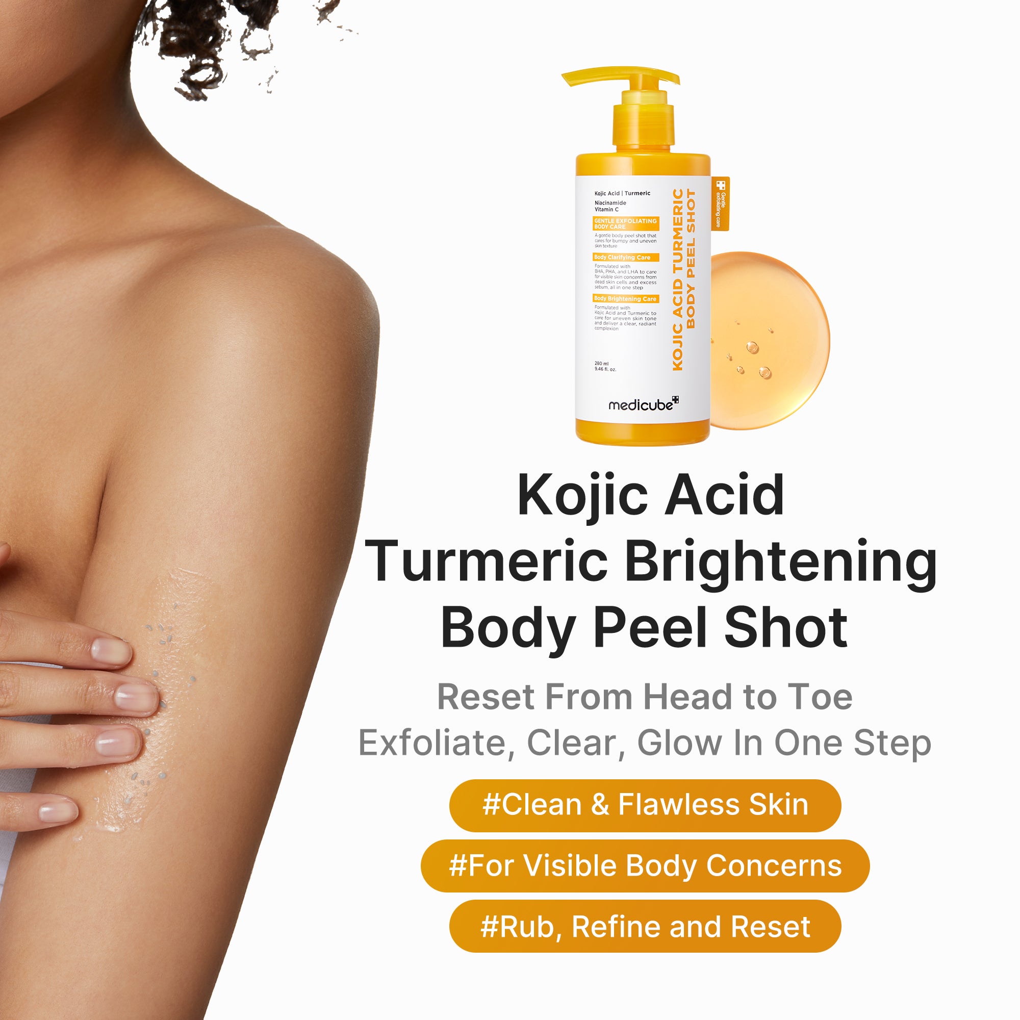 medicube-kojic-acid-turmeric-body-peel-shot image 2
