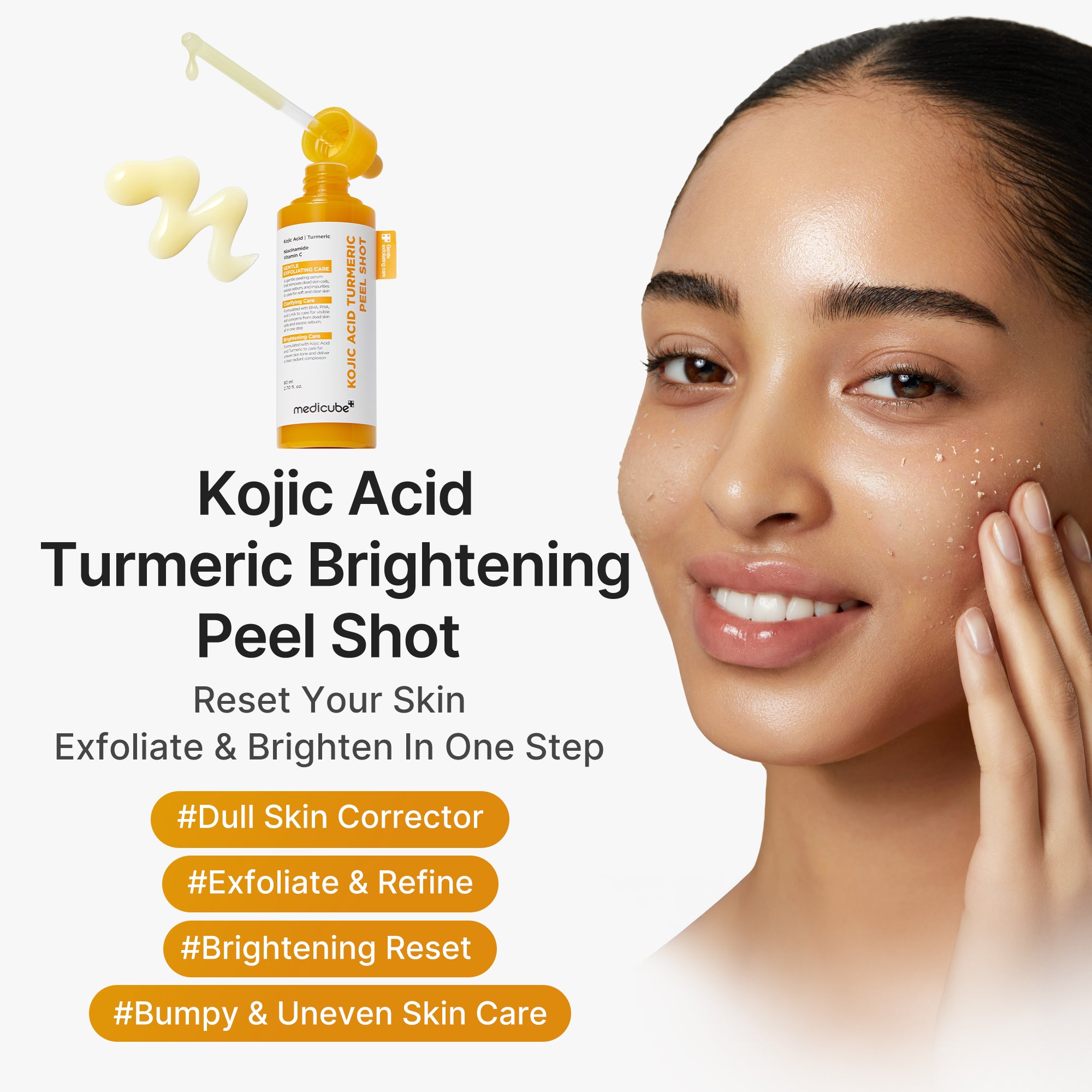 medicube-kojic-acid-turmeric-peel-shot-gentle-exfoliating-serum-with-bha-lha-pha image 2