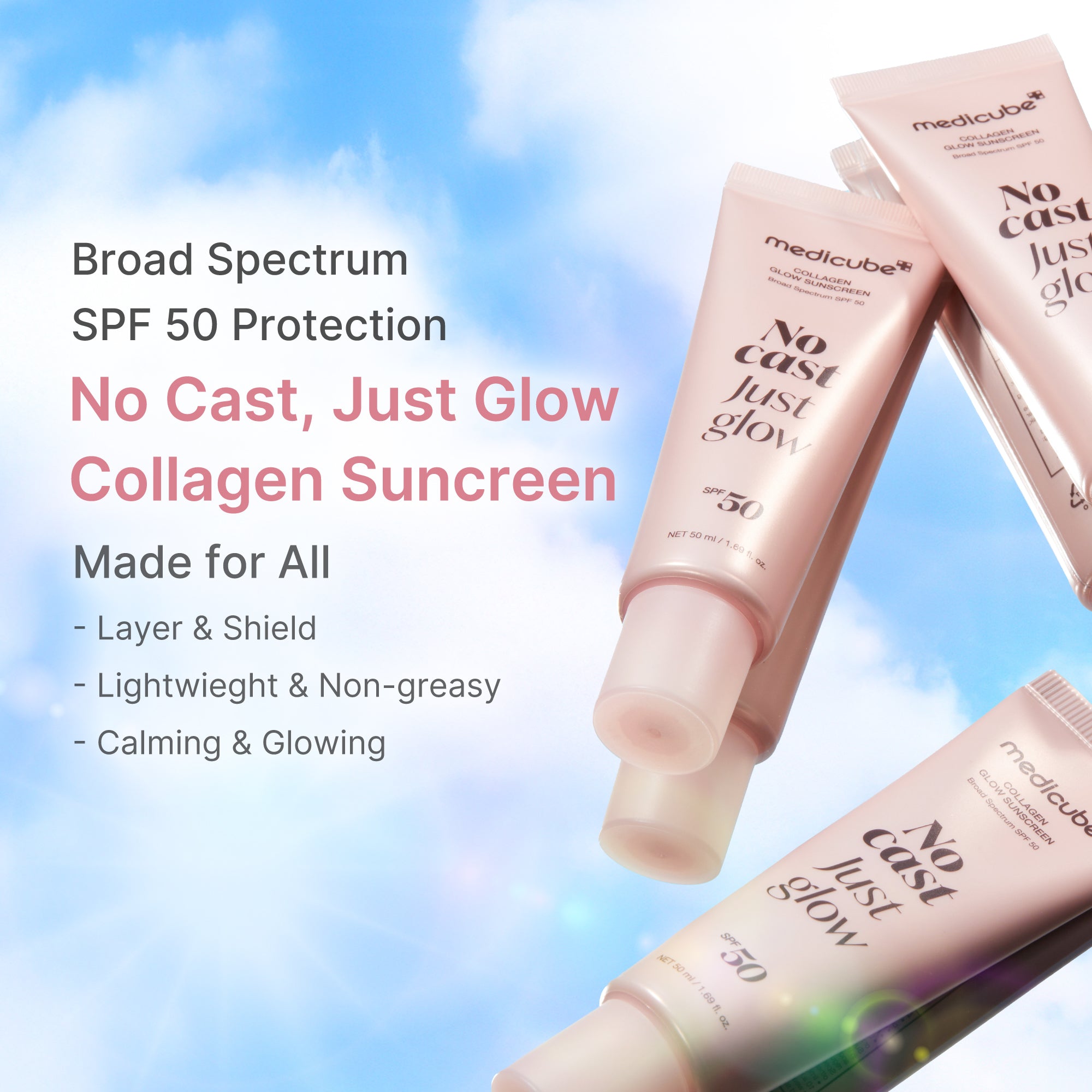medicube-no-cast-just-glow-collagen-sunscreen image 2
