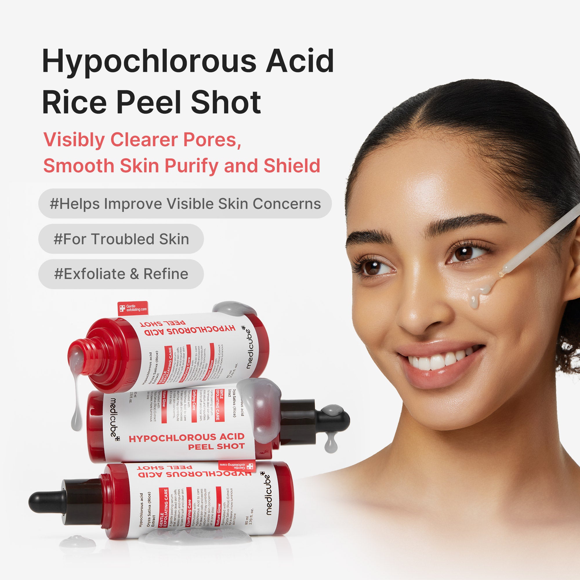 medicube-hypochlorous-acid-rice-peel-shot-gentle-exfoliating-serum image 2