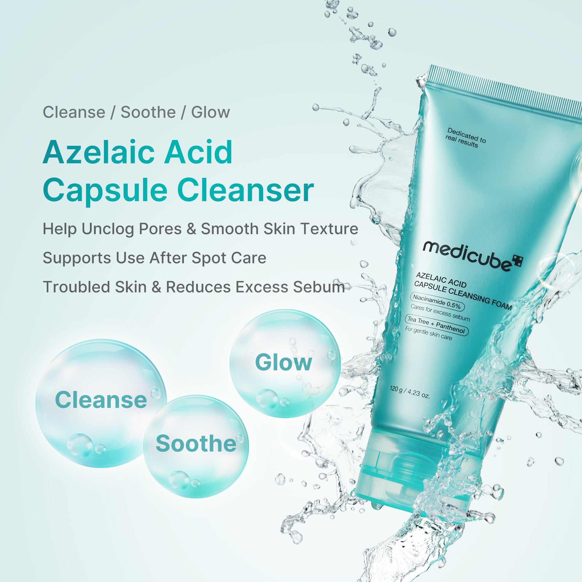medicube-azelaic-acid-capsule-foam-cleanser-150ml-soothing-daily-cleanser-for-tr image 2