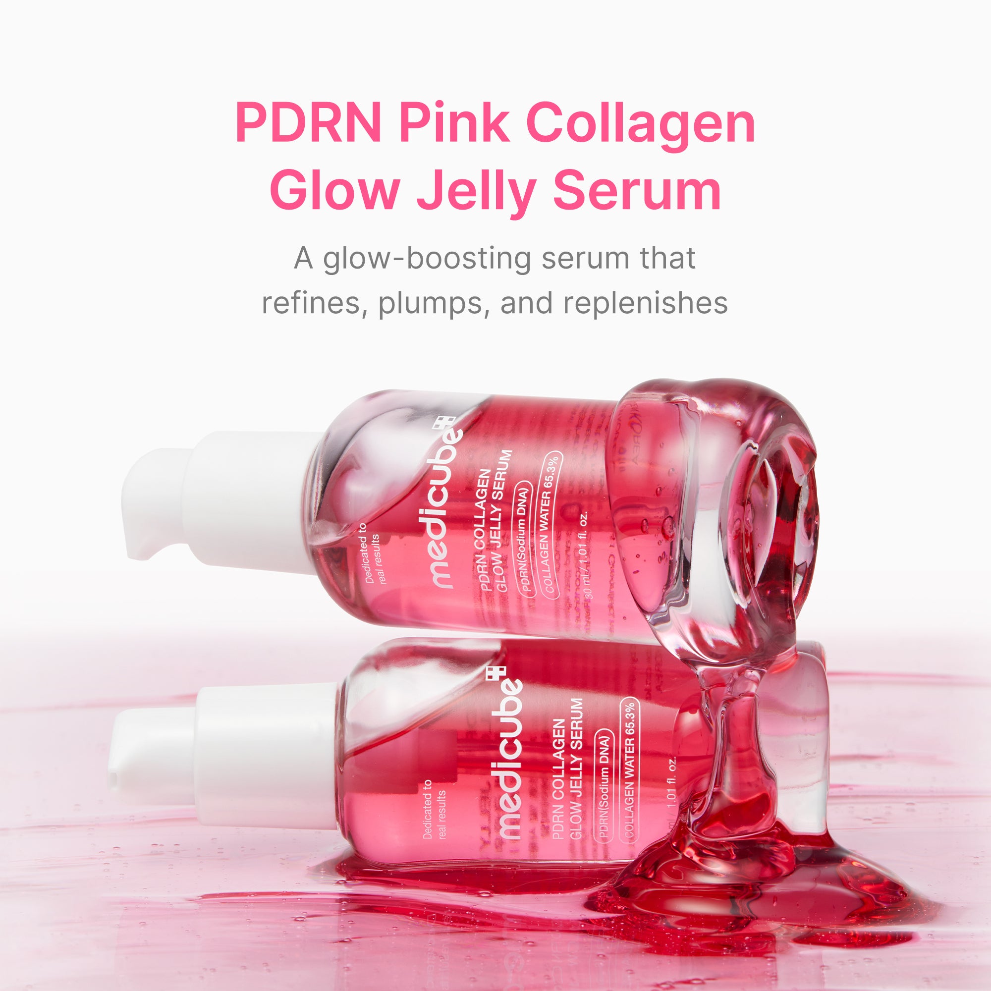 medicube-pdrn-pink-collagen-glow-jelly-serum-salmon-dna-pdrn-niacinamide-radianc image 2