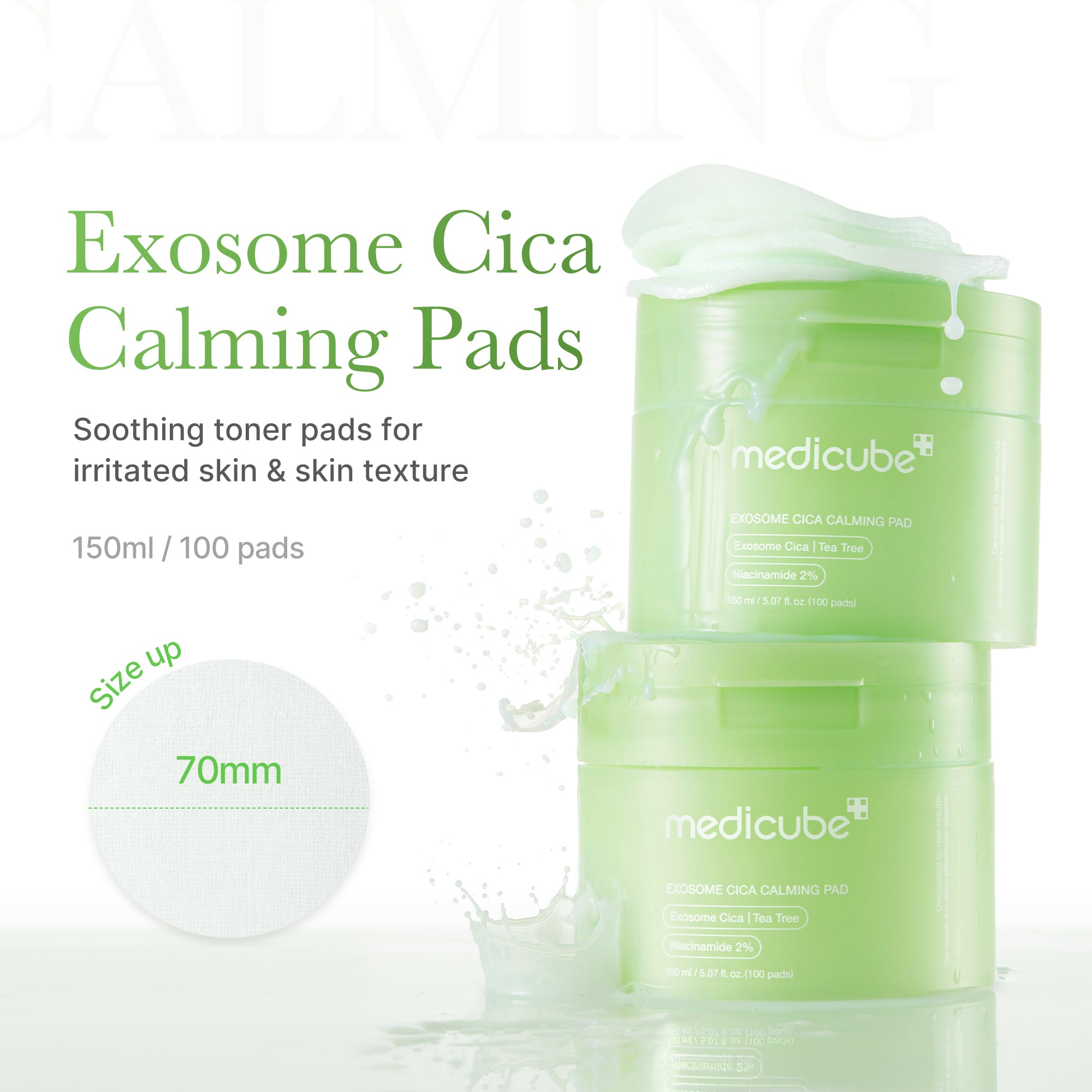 medicube-exosome-cica-calming-toner-pads image 2
