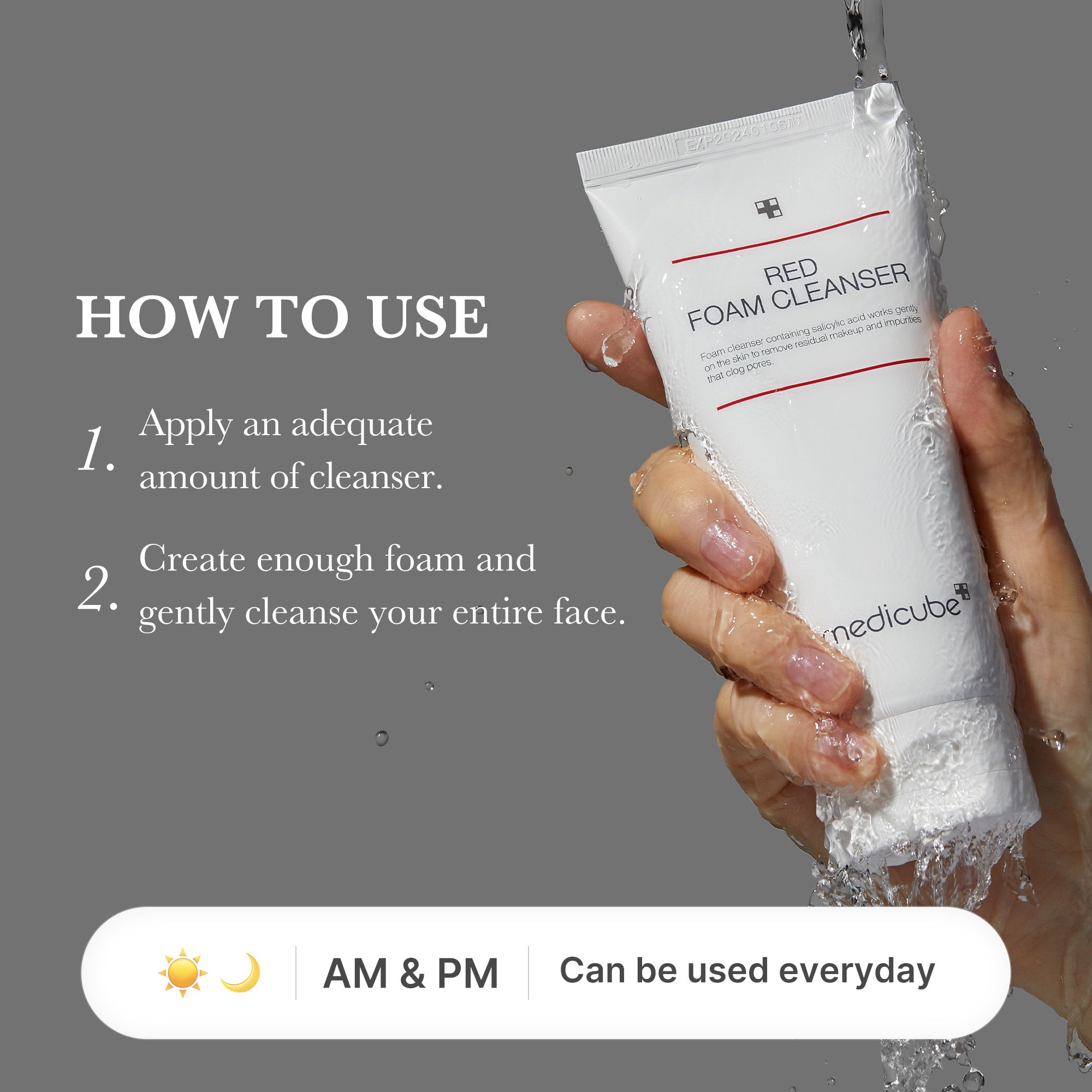 medicube-red-foam-cleanser image 5