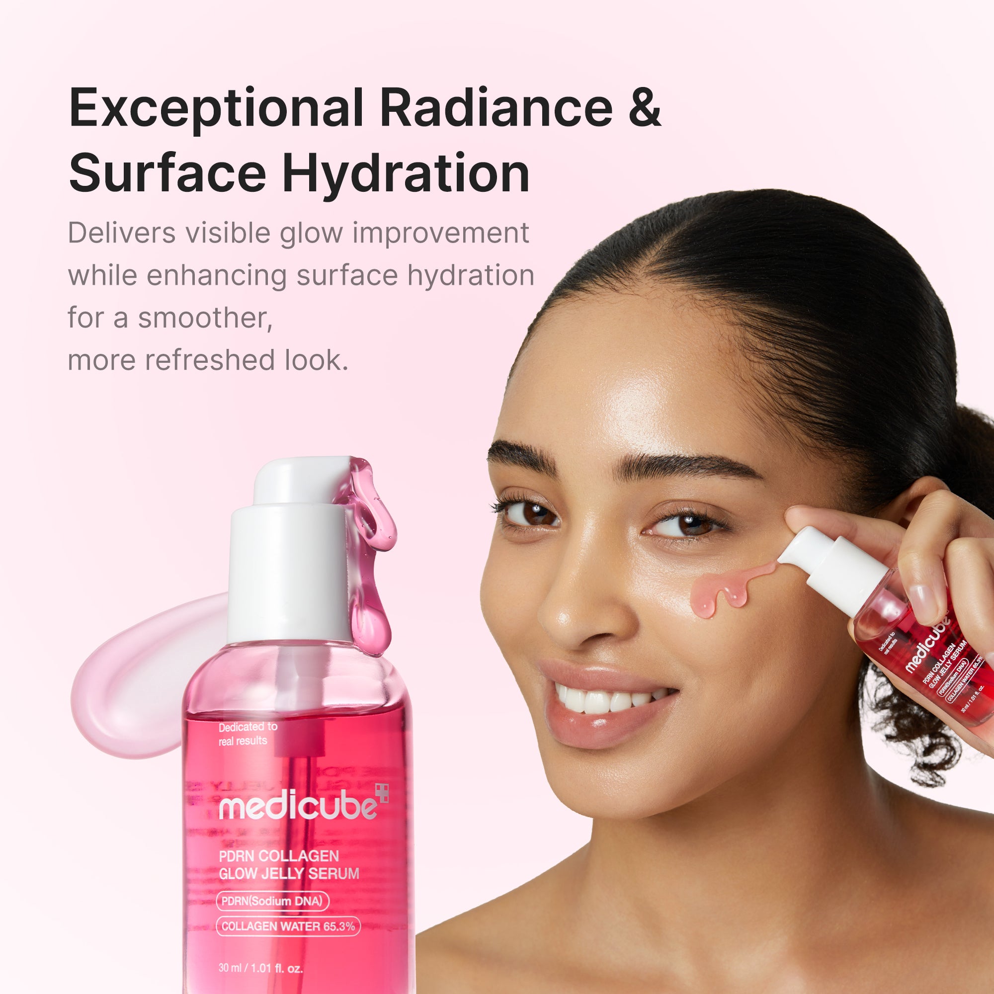medicube-pdrn-pink-collagen-glow-jelly-serum-salmon-dna-pdrn-niacinamide-radianc image 5