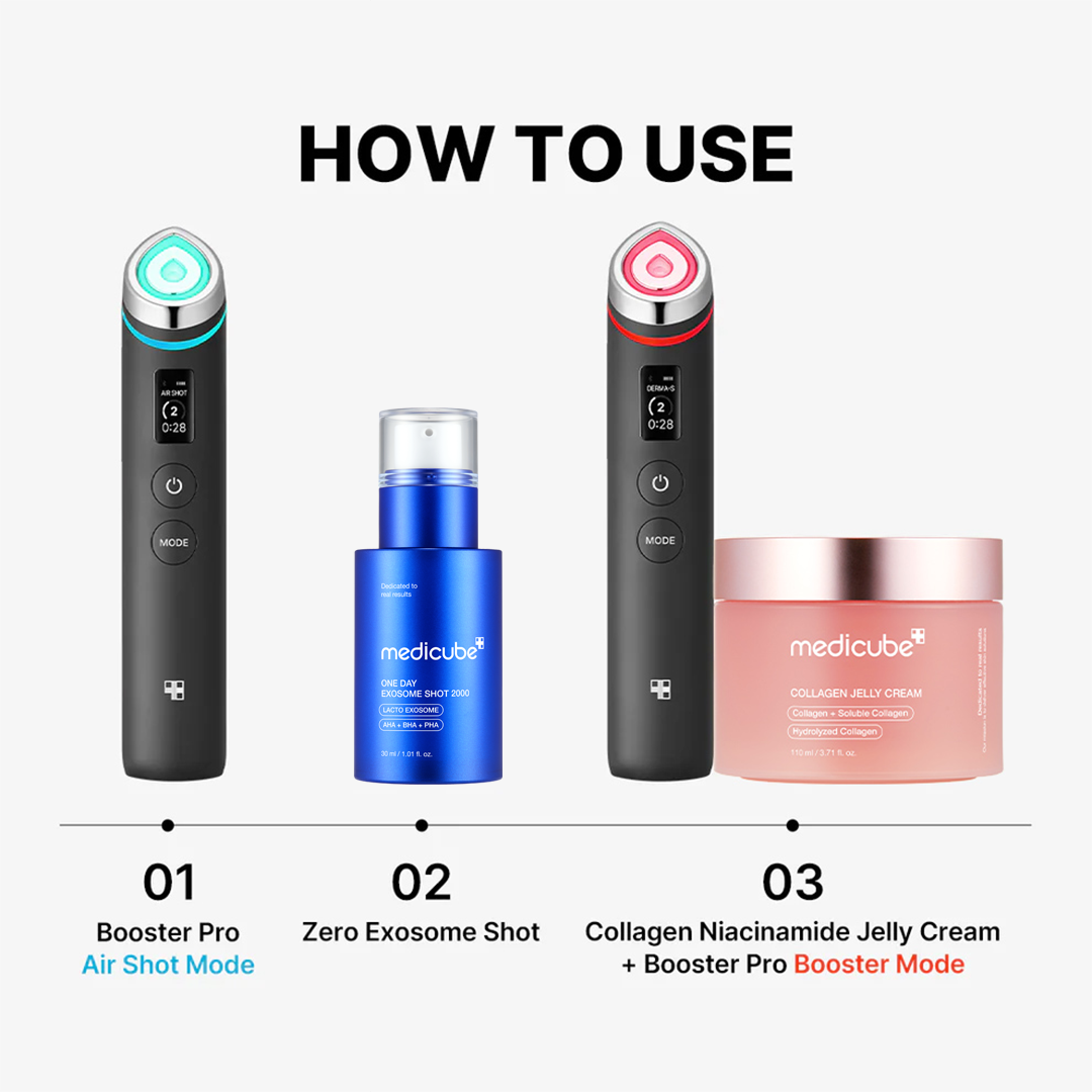 medicube-skin-renewal-ensemble-set-booster-pro-air-shot-zero-exosome-shot-collag image 2