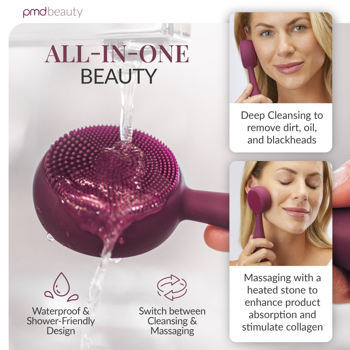 pmd-beauty-clean-pro-with-sonicglow-activewarmth-silicone-cleansing-device image 3