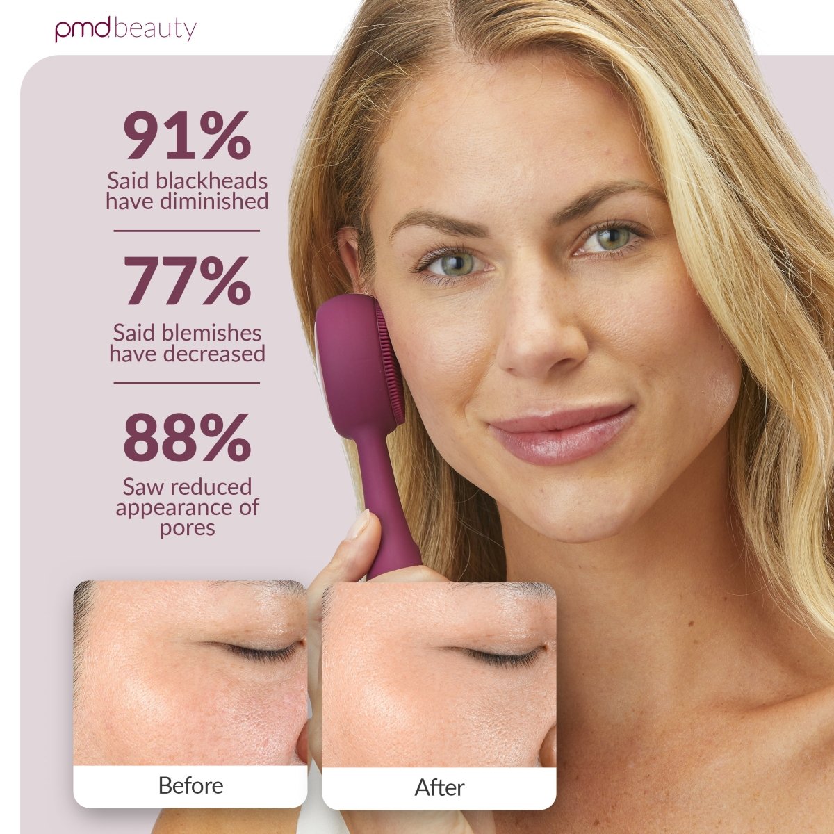 pmd-beauty-clean-pro-with-sonicglow-activewarmth-silicone-cleansing-device image 4