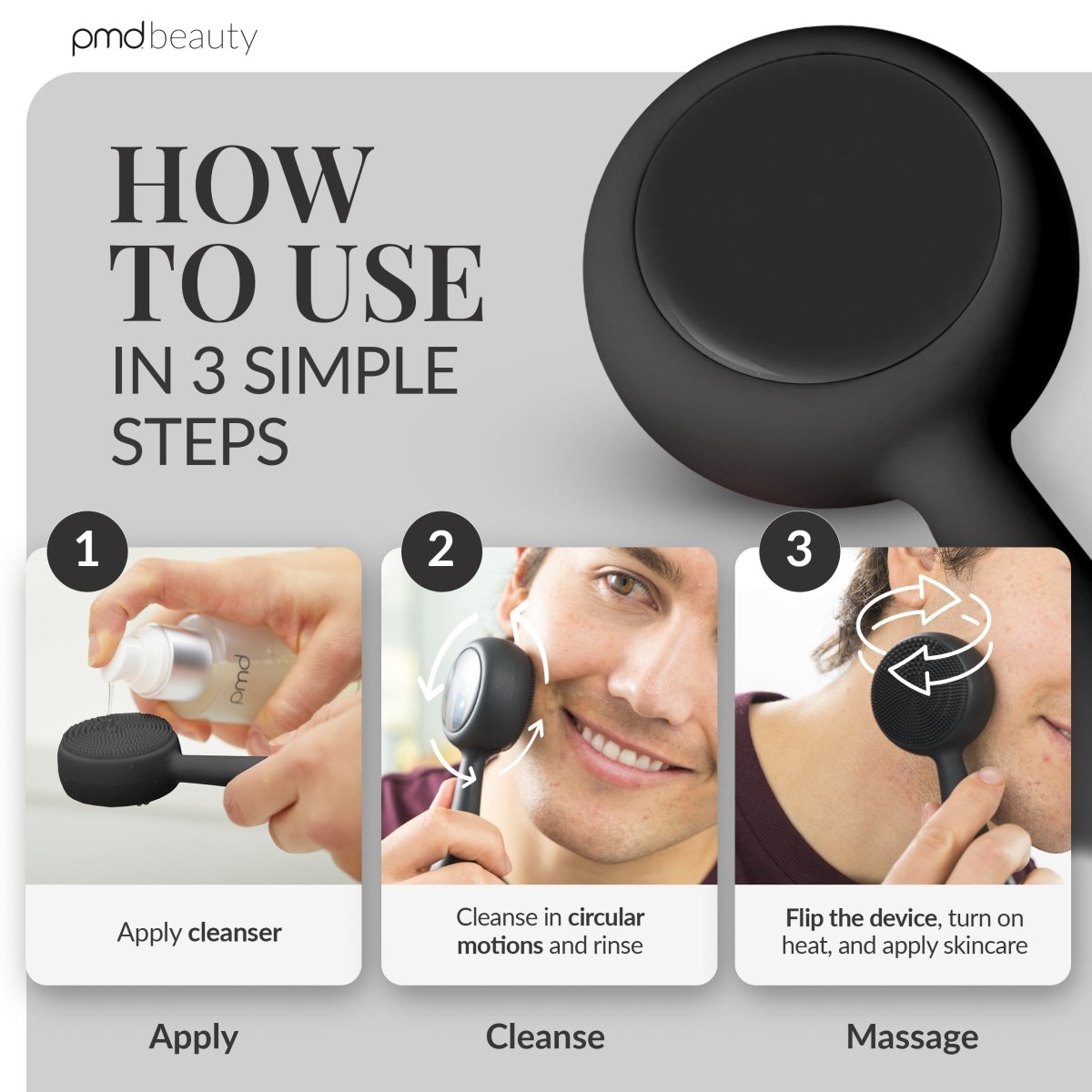 pmd-beauty-clean-pro-ob-smart-sonic-facial-cleansing-device-with-obsidian-stone image 5
