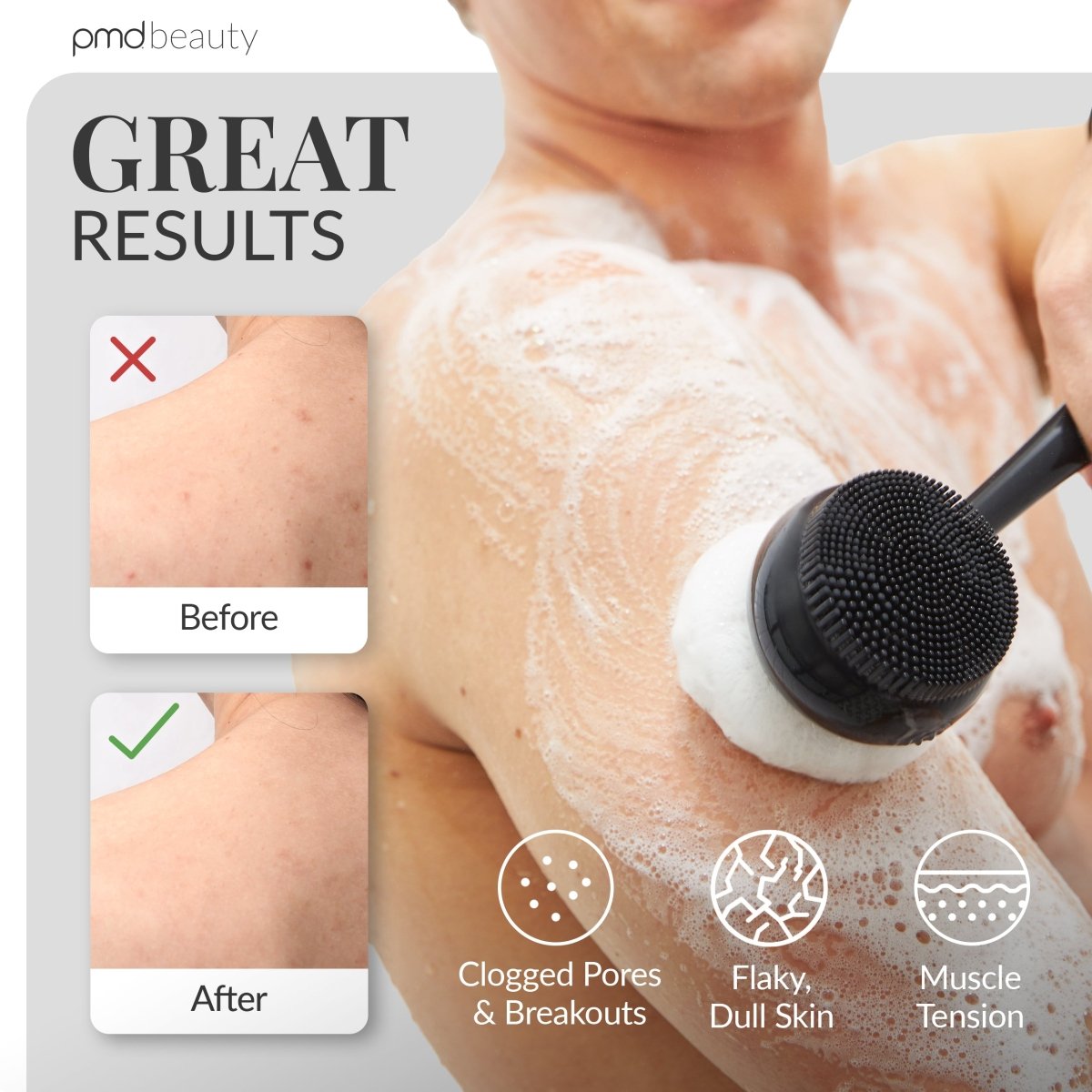 pmd-beauty-pmd-clean-body-for-men-sonic-body-cleansing-exfoliating-device image 4