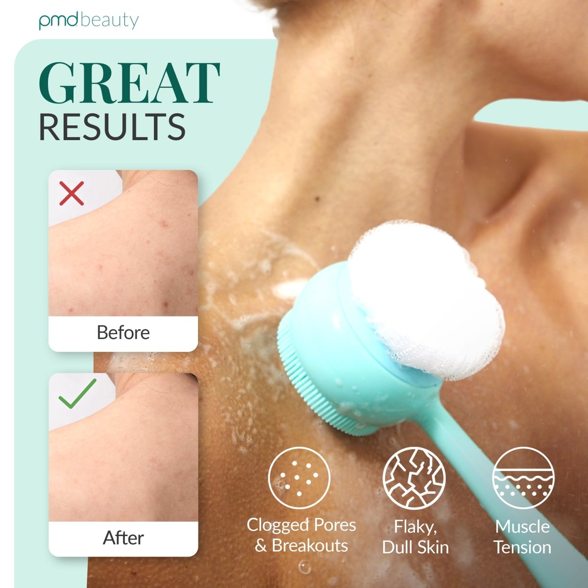 pmd-beauty-clean-body-teal-sonic-body-cleansing-and-exfoliating-device image 4