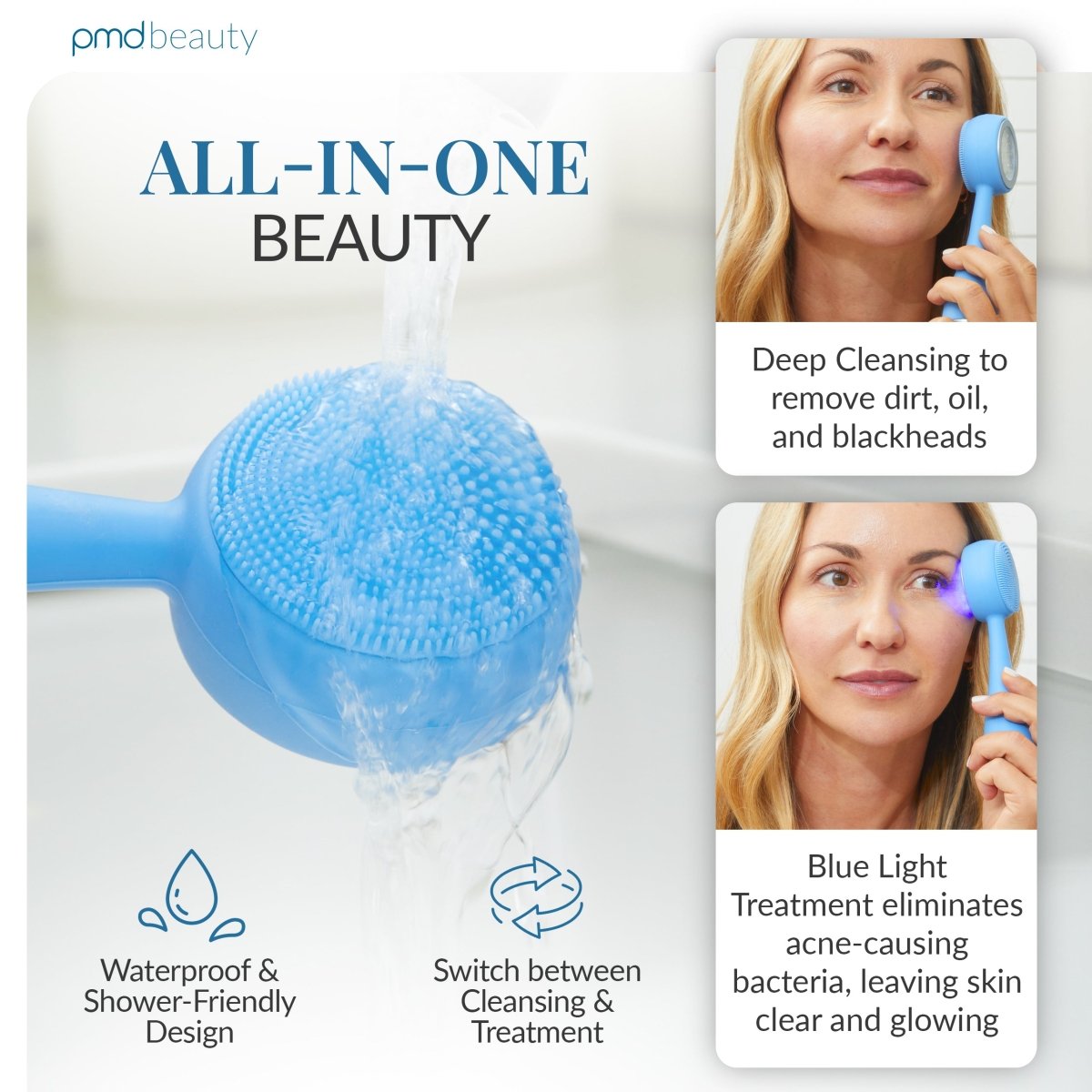 pmd-beauty-led-clean-acne-man-blue-light-therapy-sonic-cleansing-device image 3