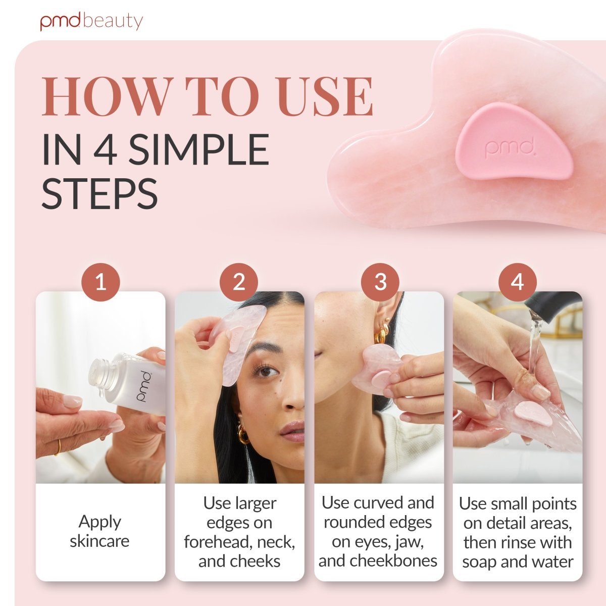 pmd-beauty-gua-sha-rq-rose-quartz-sculpting-depuffing-tool image 5