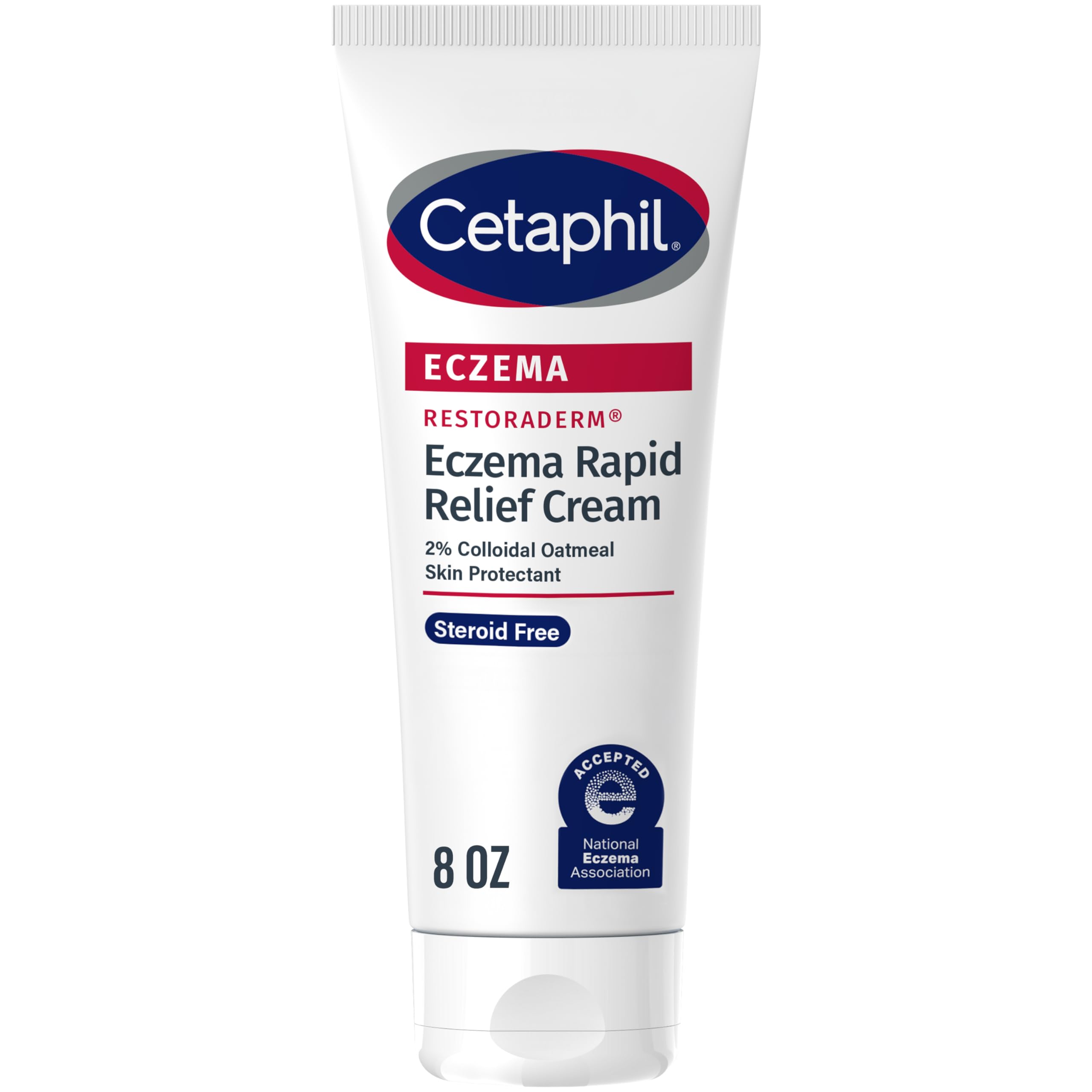 cetaphil-eczema-restoraderm-flare-up-relief-cream-for-eczema-prone-skin-8-oz-bar image 1