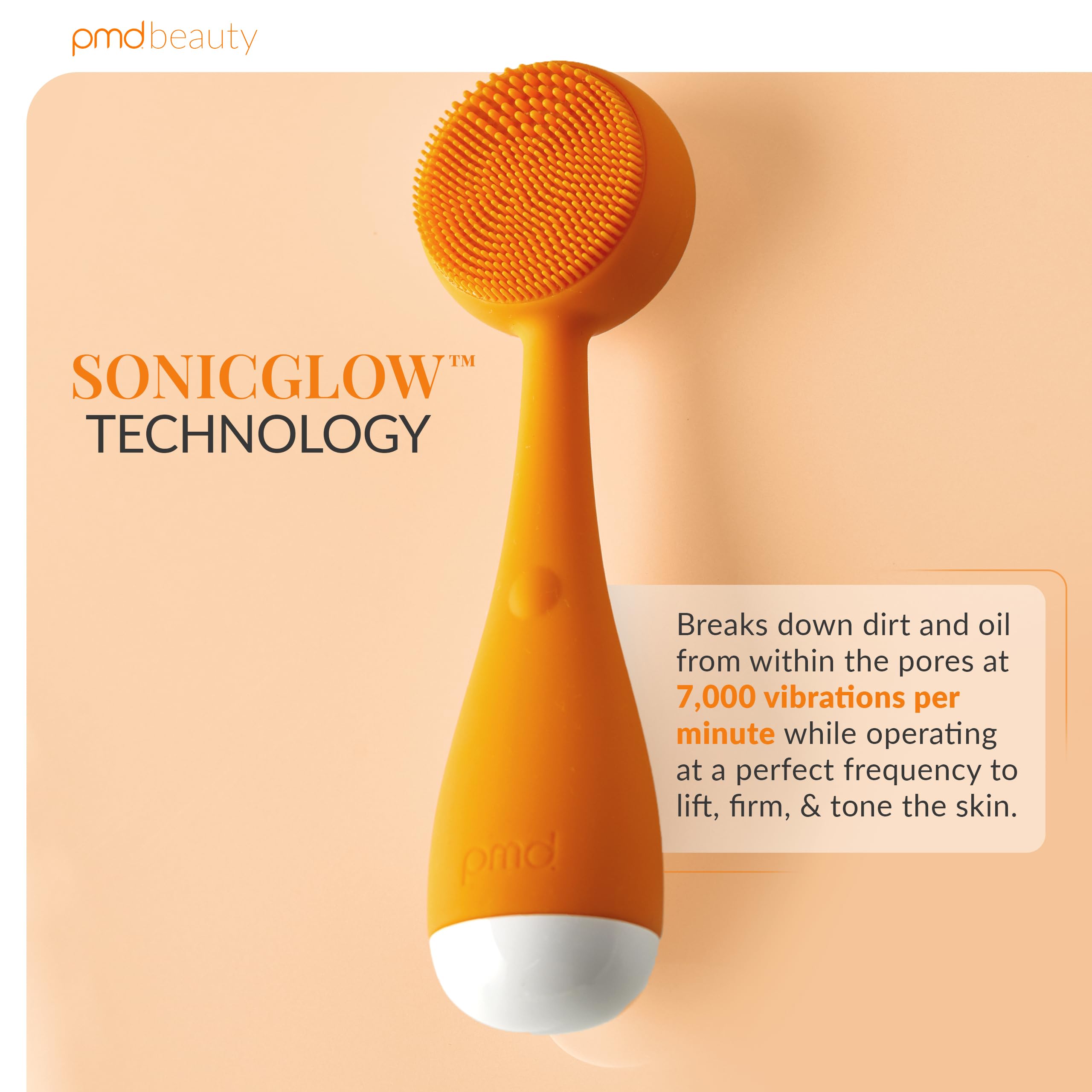pmd-beauty-pmd-clean-mini-smart-facial-cleansing-device-with-silicone-brush-anti image 2