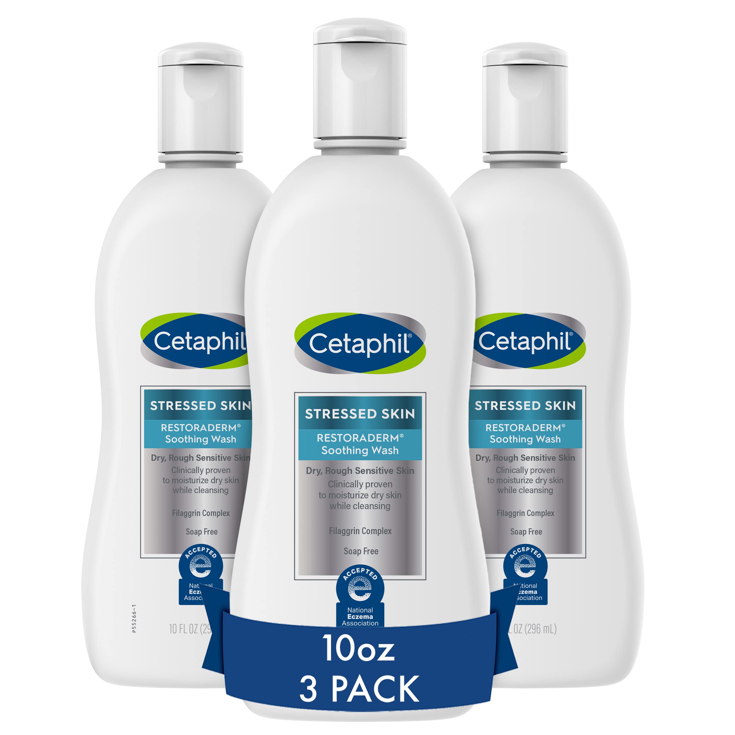 cetaphil-restoraderm-soothing-wash-3-x-10-fl-oz-gentle-cleanser-for-dry-stressed image 1