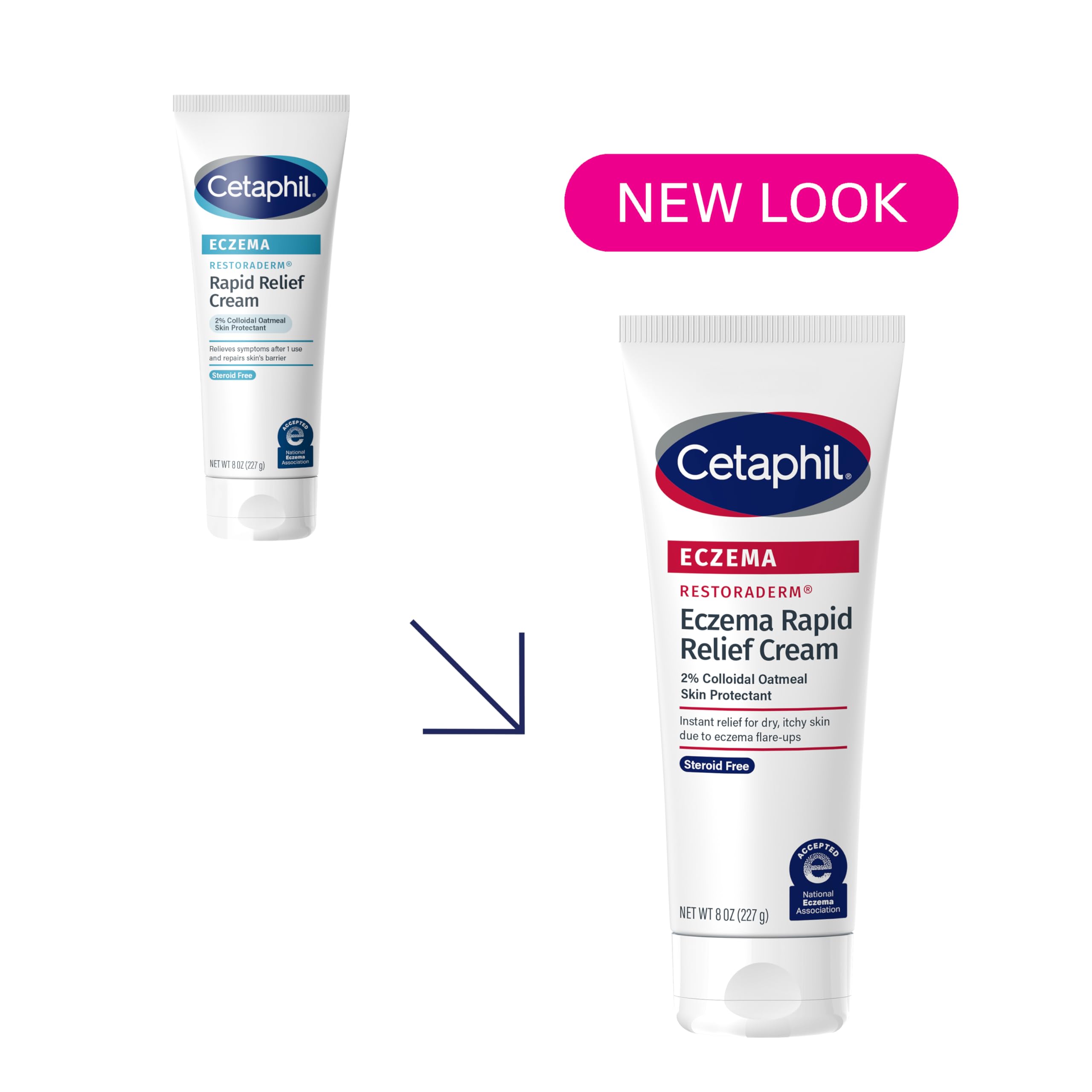 cetaphil-eczema-restoraderm-flare-up-relief-cream-for-eczema-prone-skin-8-oz-bar image 2
