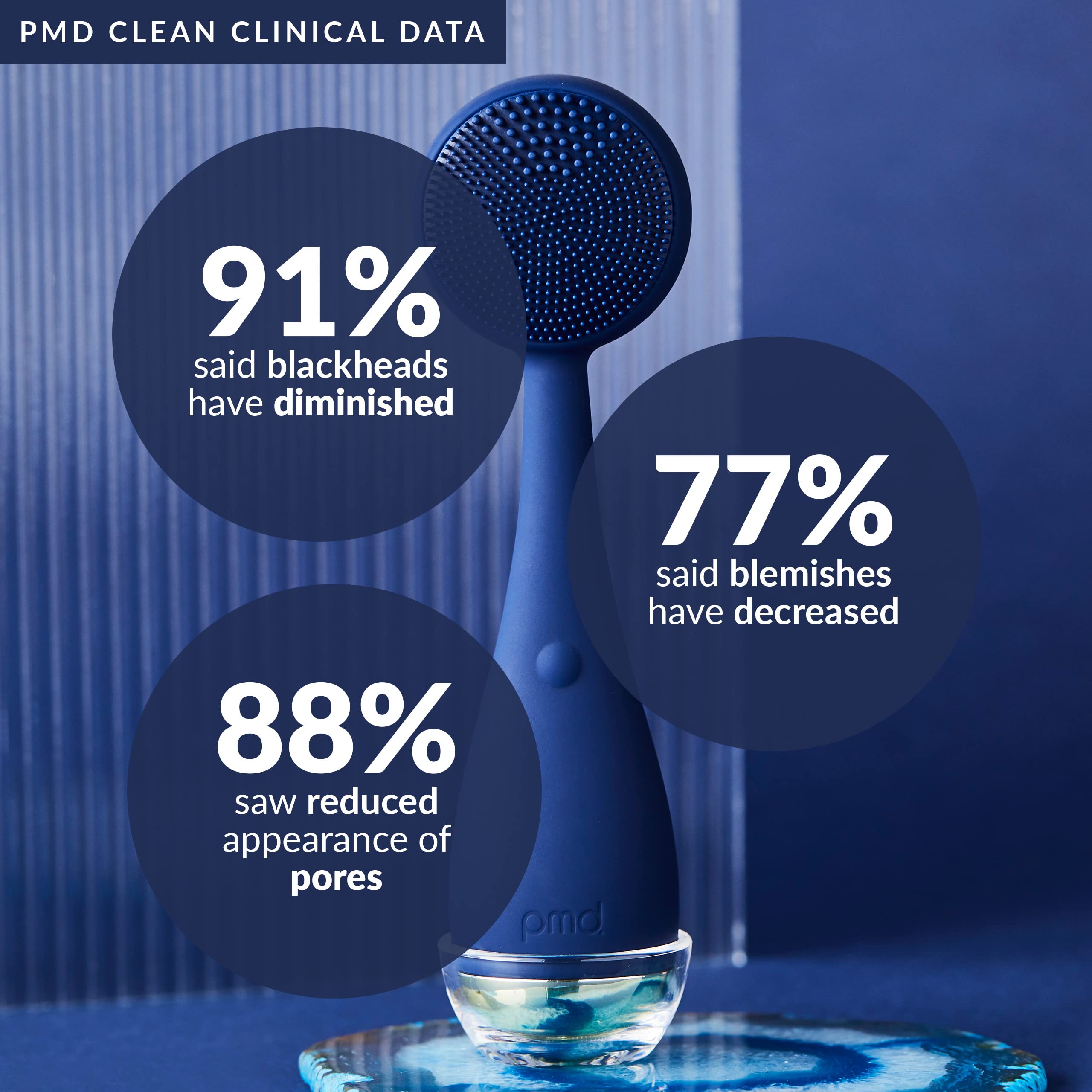 pmd-beauty-clean-facial-cleansing-brush-waterproof-silicone-face-cleanser-with-s image 3