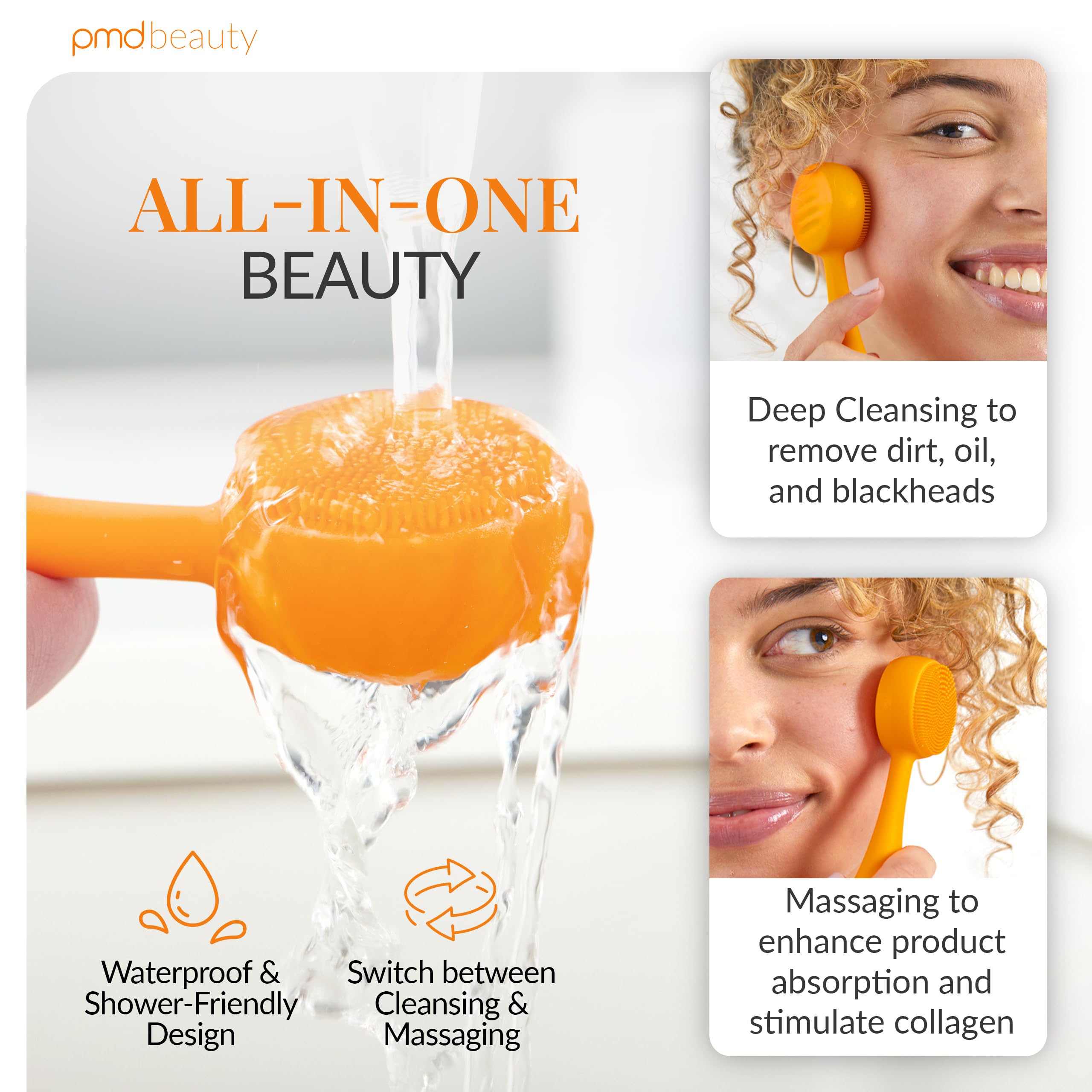 pmd-beauty-pmd-clean-mini-smart-facial-cleansing-device-with-silicone-brush-anti image 3