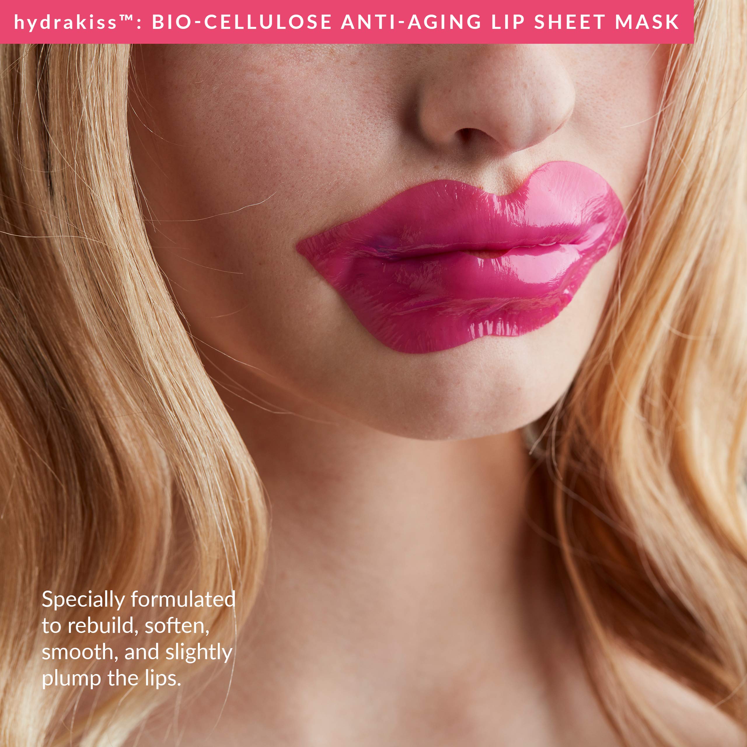 pmd-hydrakiss-bio-cellulose-anti-aging-lip-sheet-masks-10-count image 2
