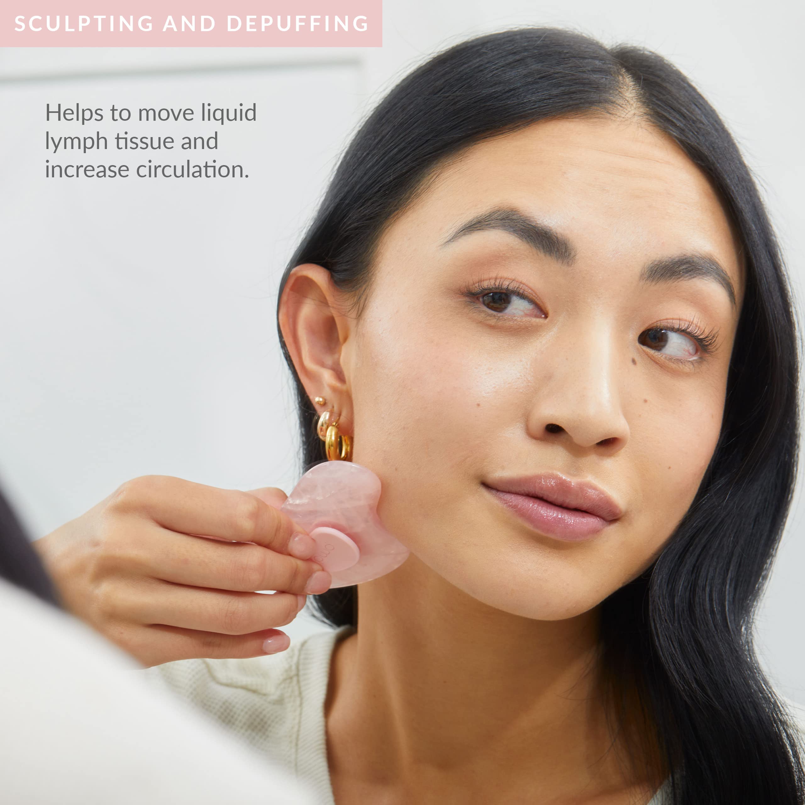 pmd-beauty-gua-sha-facial-sculpting-tool-genuine-rose-quartz-with-silicone-grip- image 5