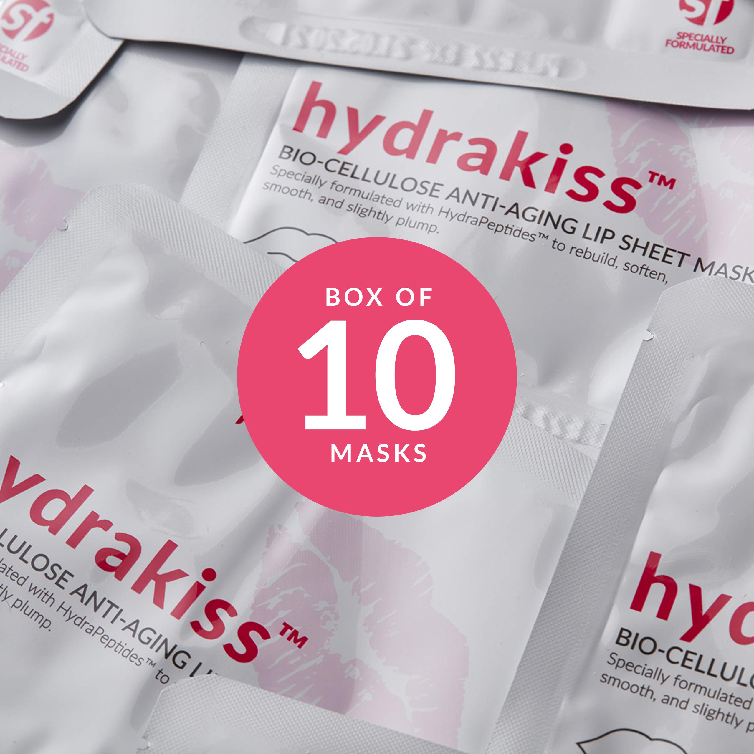 pmd-hydrakiss-bio-cellulose-anti-aging-lip-sheet-masks-10-count image 5