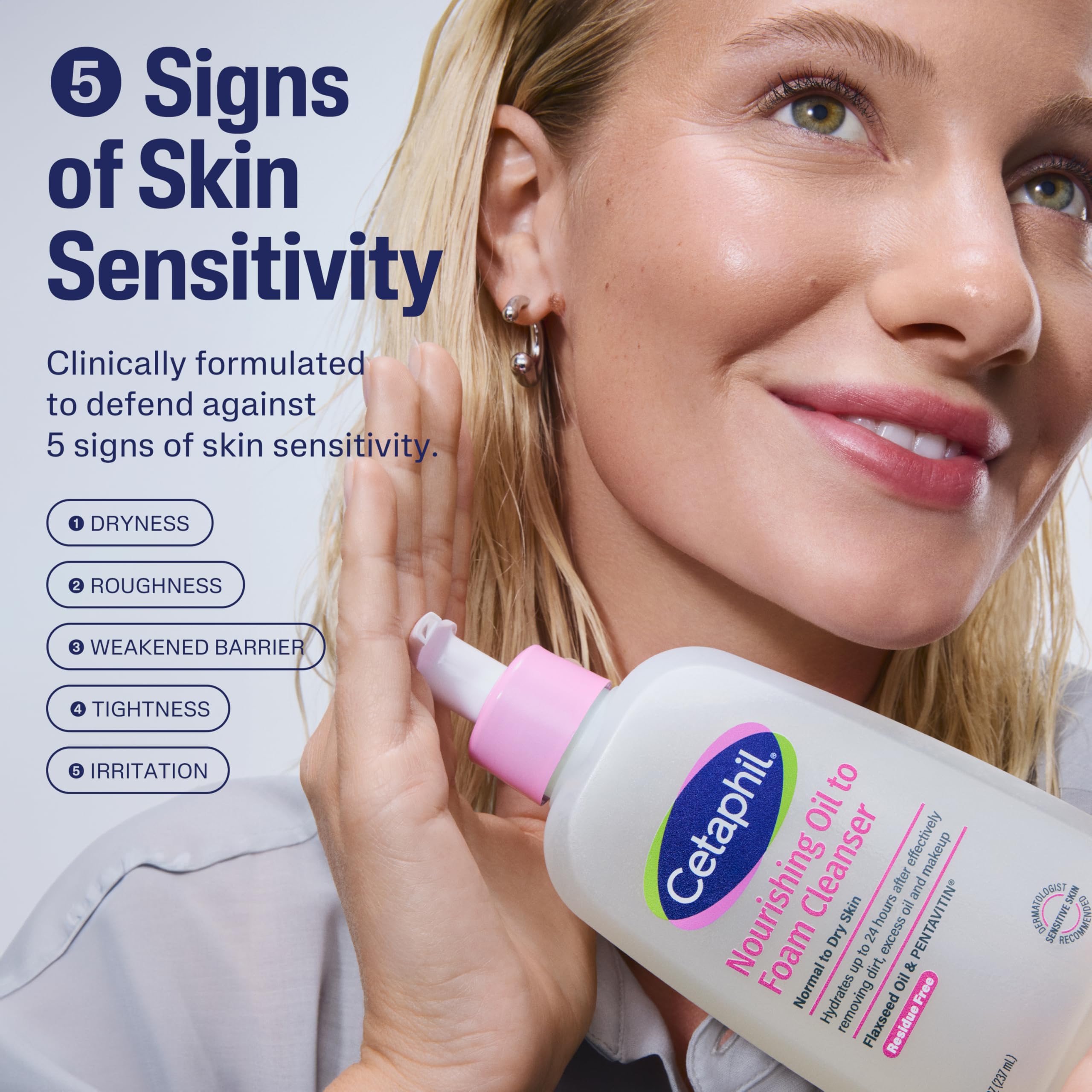 cetaphil-nourishing-oil-to-foam-facial-cleanser-for-normal-to-dry-skin-8-fl-oz image 2