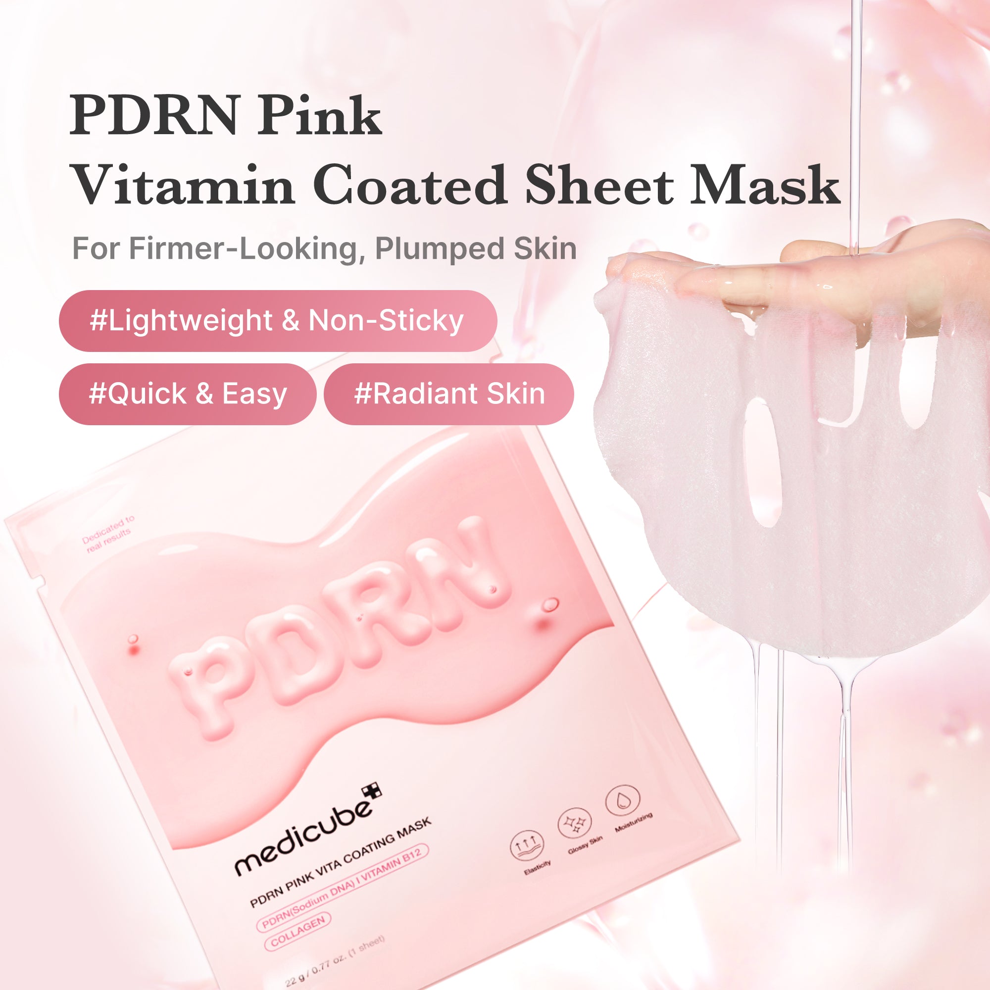 medicube-pdrn-pink-vita-coating-sheet-mask-subscription image 2