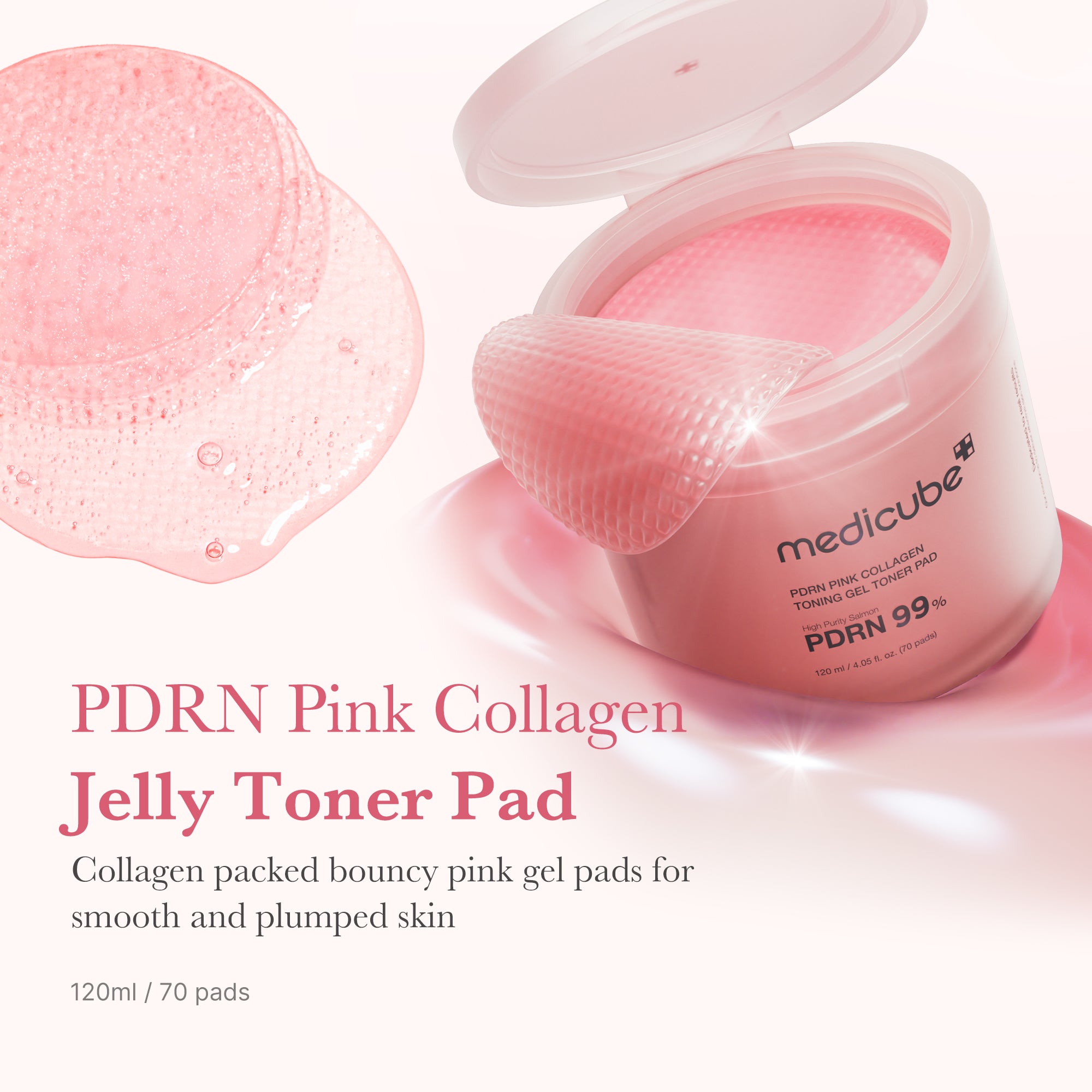 medicube-pdrn-pink-collagen-gel-toner-pad-bouncy-hydrating-toner-pads image 2