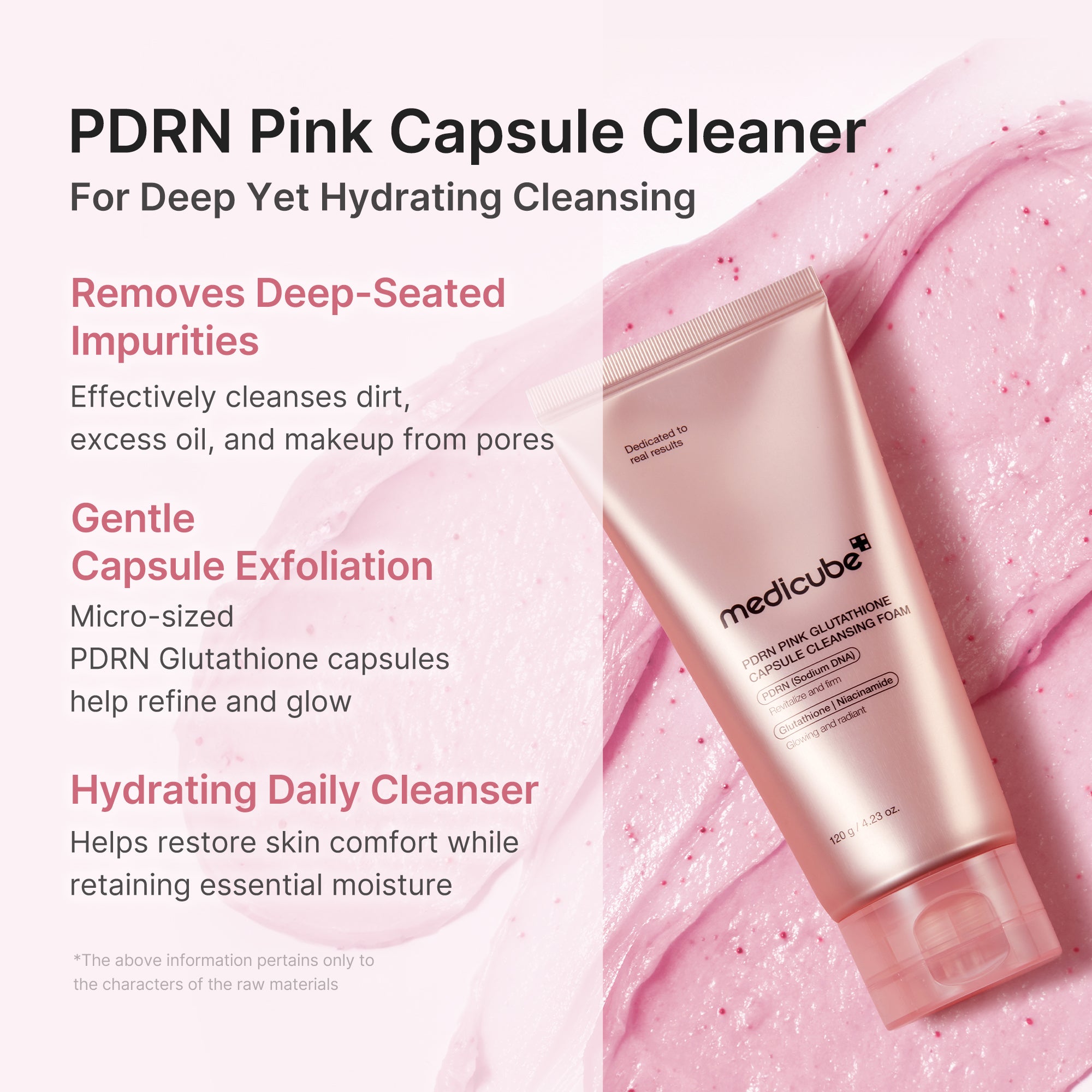 medicube-pdrn-pink-glutathione-capsule-foam-cleanser image 3