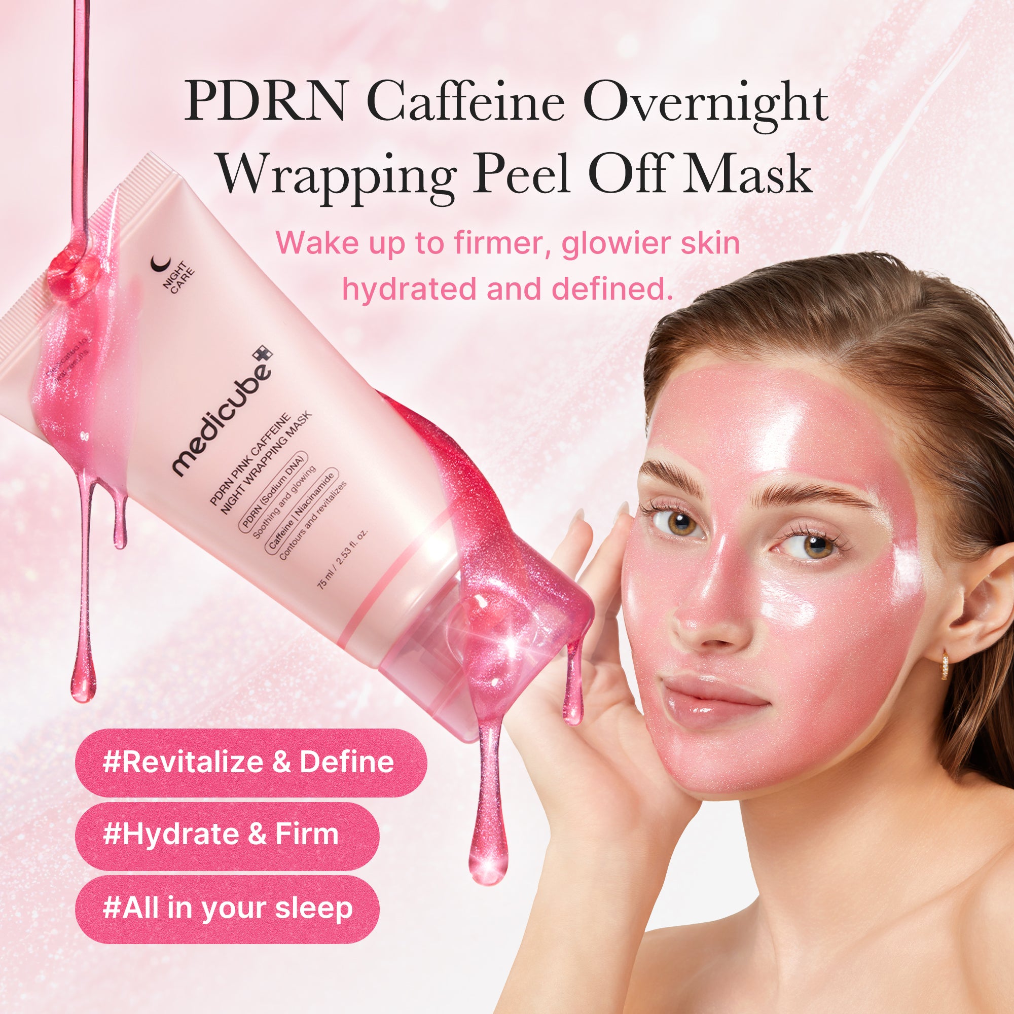 medicube-pdrn-pink-caffeine-overnight-wrapping-mask-revitalizing-sleep-mask image 3