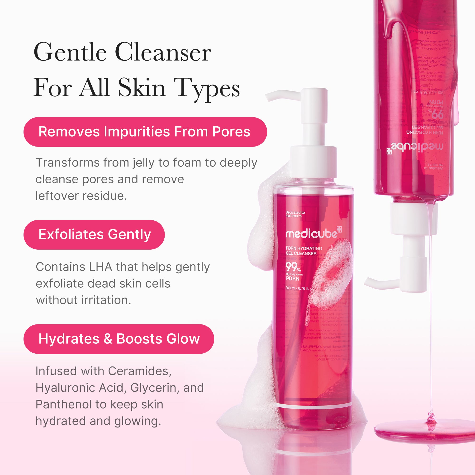 medicube-pdrn-pink-gel-cleanser image 3