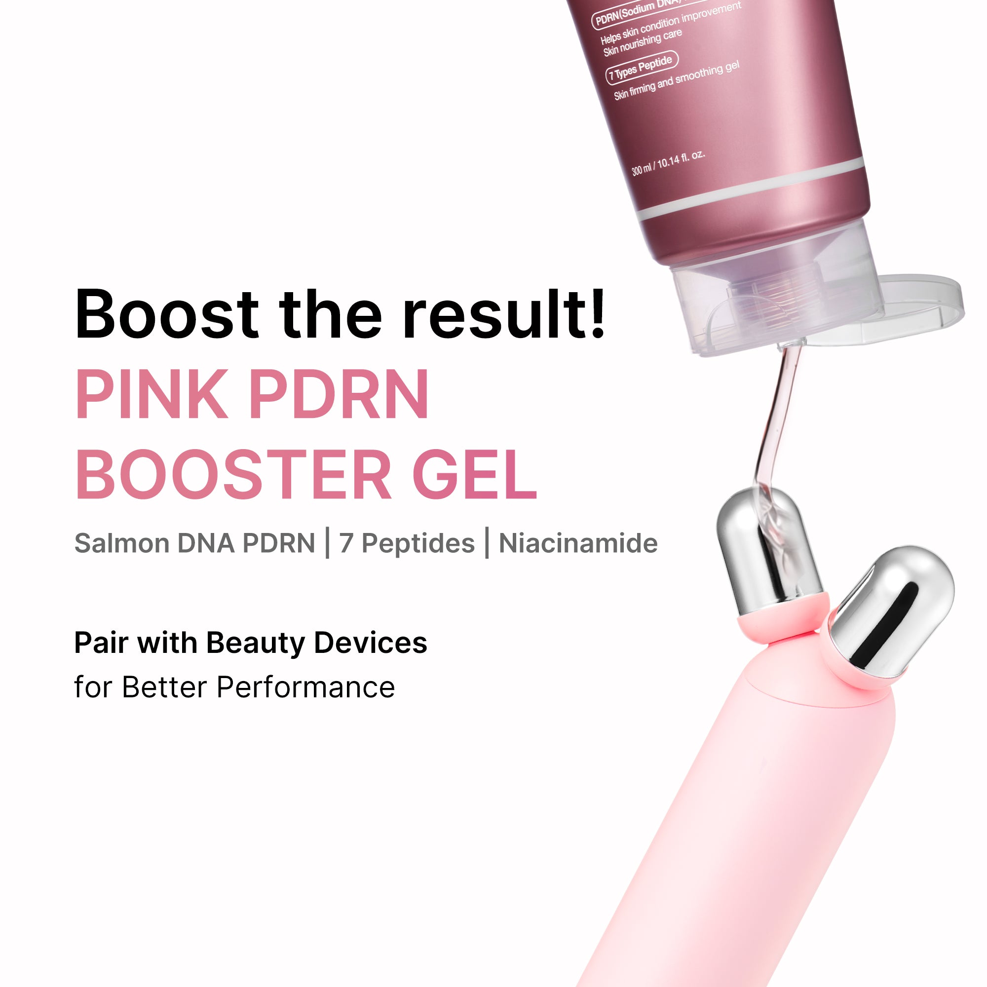 medicube-pdrn-booster-gel-300ml-device-optimized-facial-gel-with-salmon-dna-pdrn image 2