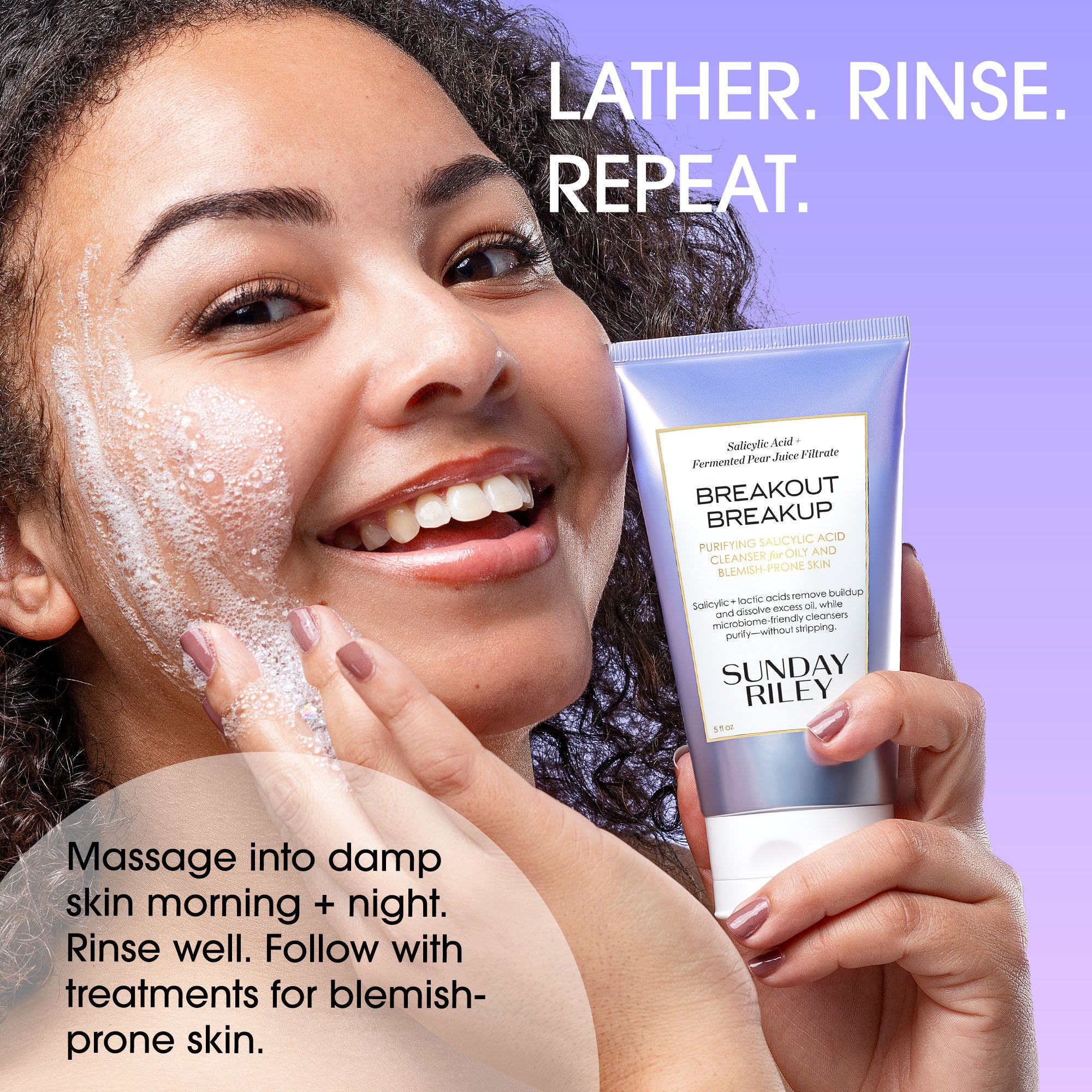 sunday-riley-breakout-breakup-purifying-gel-cleanser-for-oily-blemish-prone-skin image 2