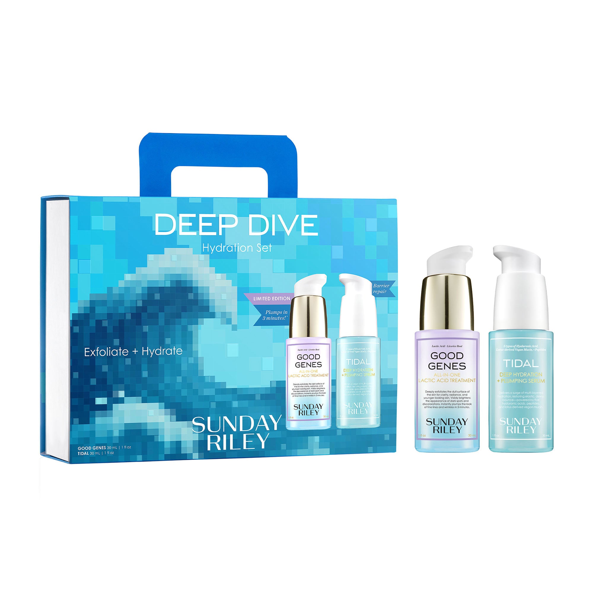 sunday-riley-deep-dive-hydration-set-with-good-genes-tidal image 1